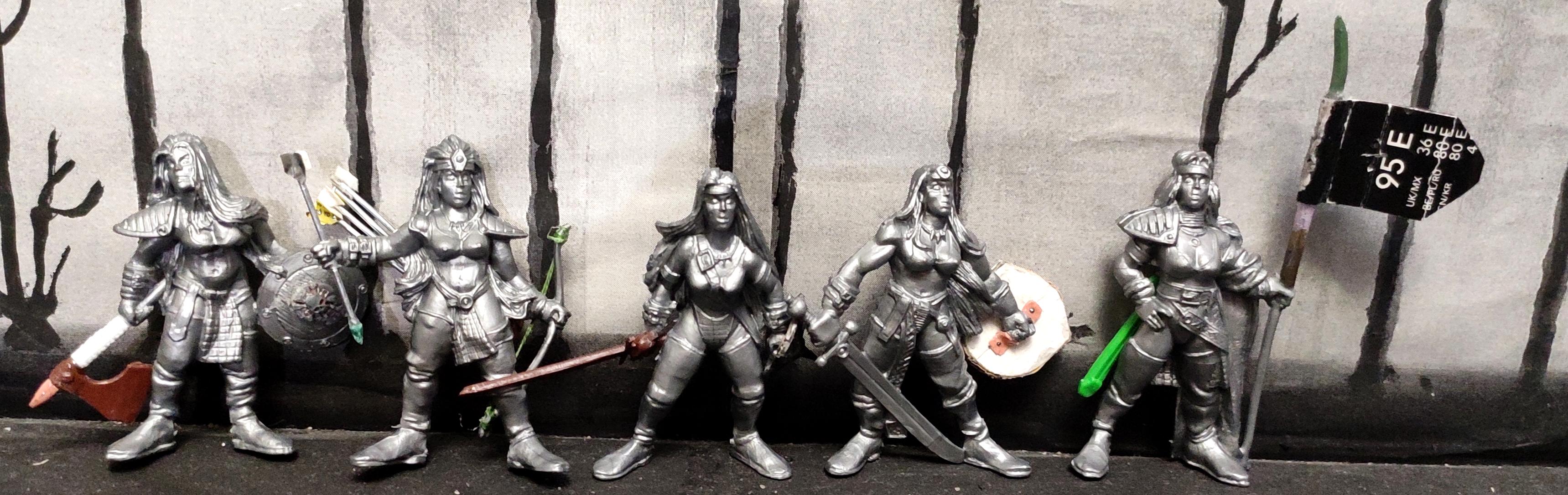 Amazons, Axe, Banner, Bow, Conversion, Fantasy Battles, From Russia, Infantry, Regiment, Saber, Shield, Technolog, Tehnolog, Warriors, Women, Work In Progress