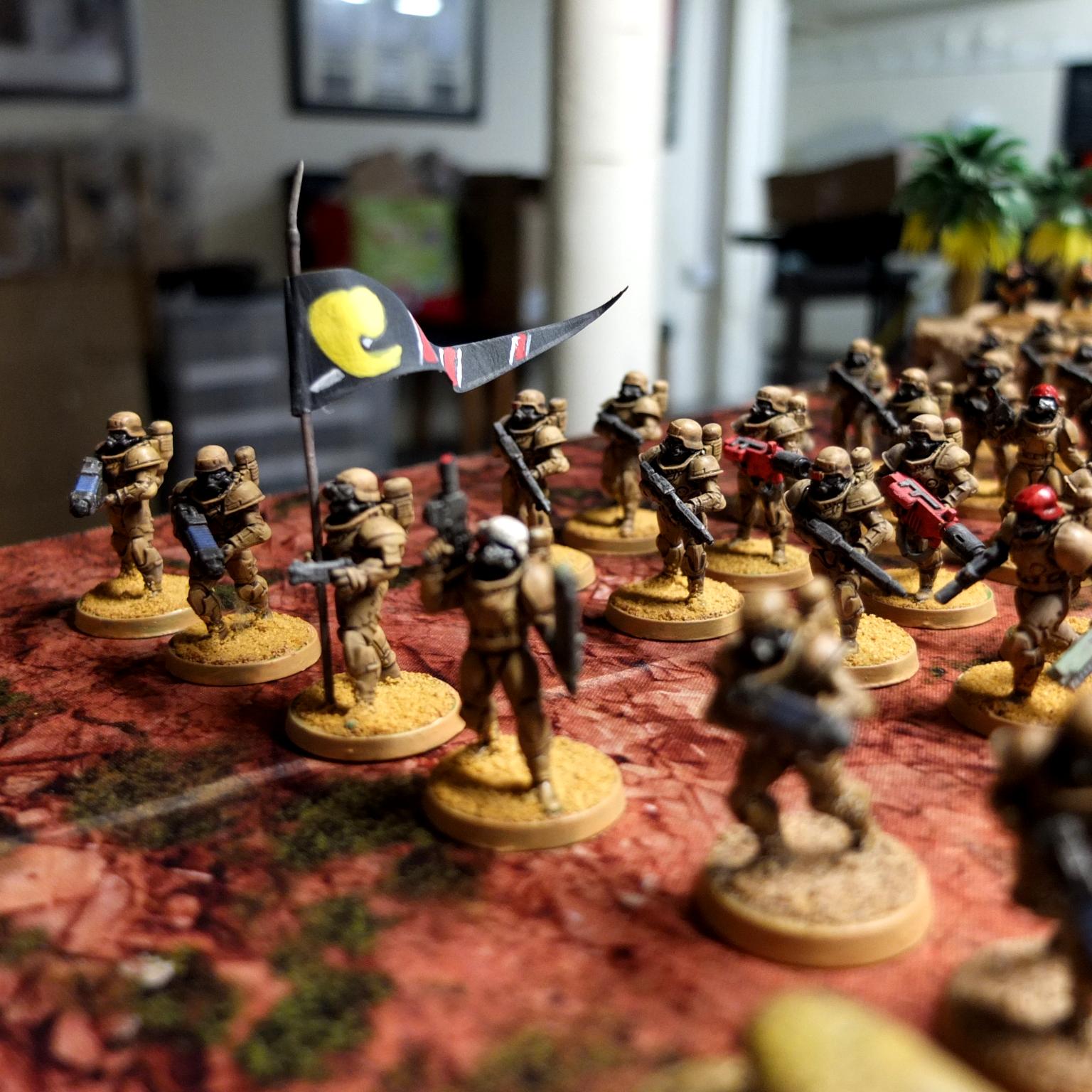 Astra Militarum, Conversion, Count-as, Custom, Desert Fighters, Imperial Guard, Iron Core, Proxy, Raumjager Infantry, Scratch Build