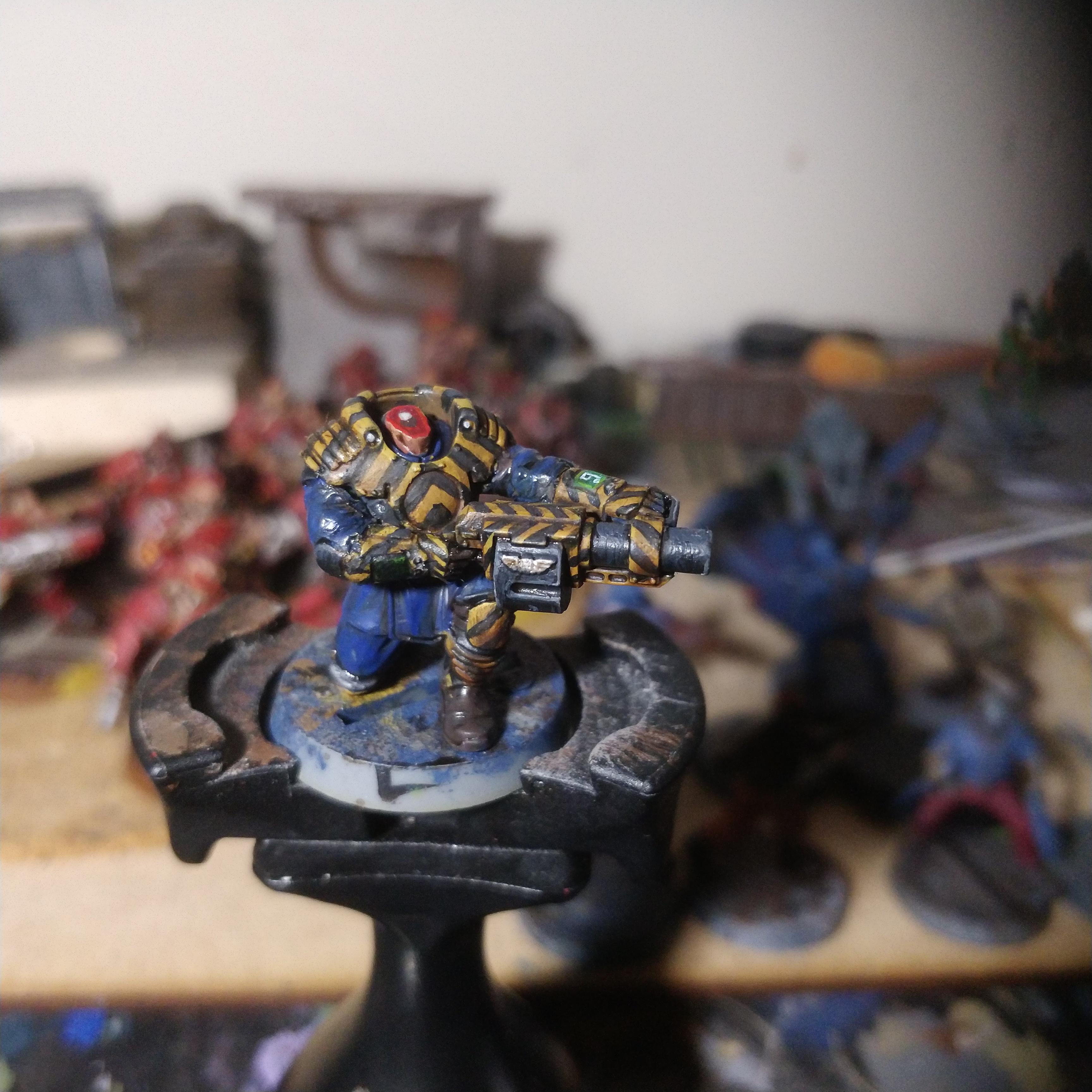 Enforcer, Hazard Stripes, N17, Necromunda, Palatine, Underhive