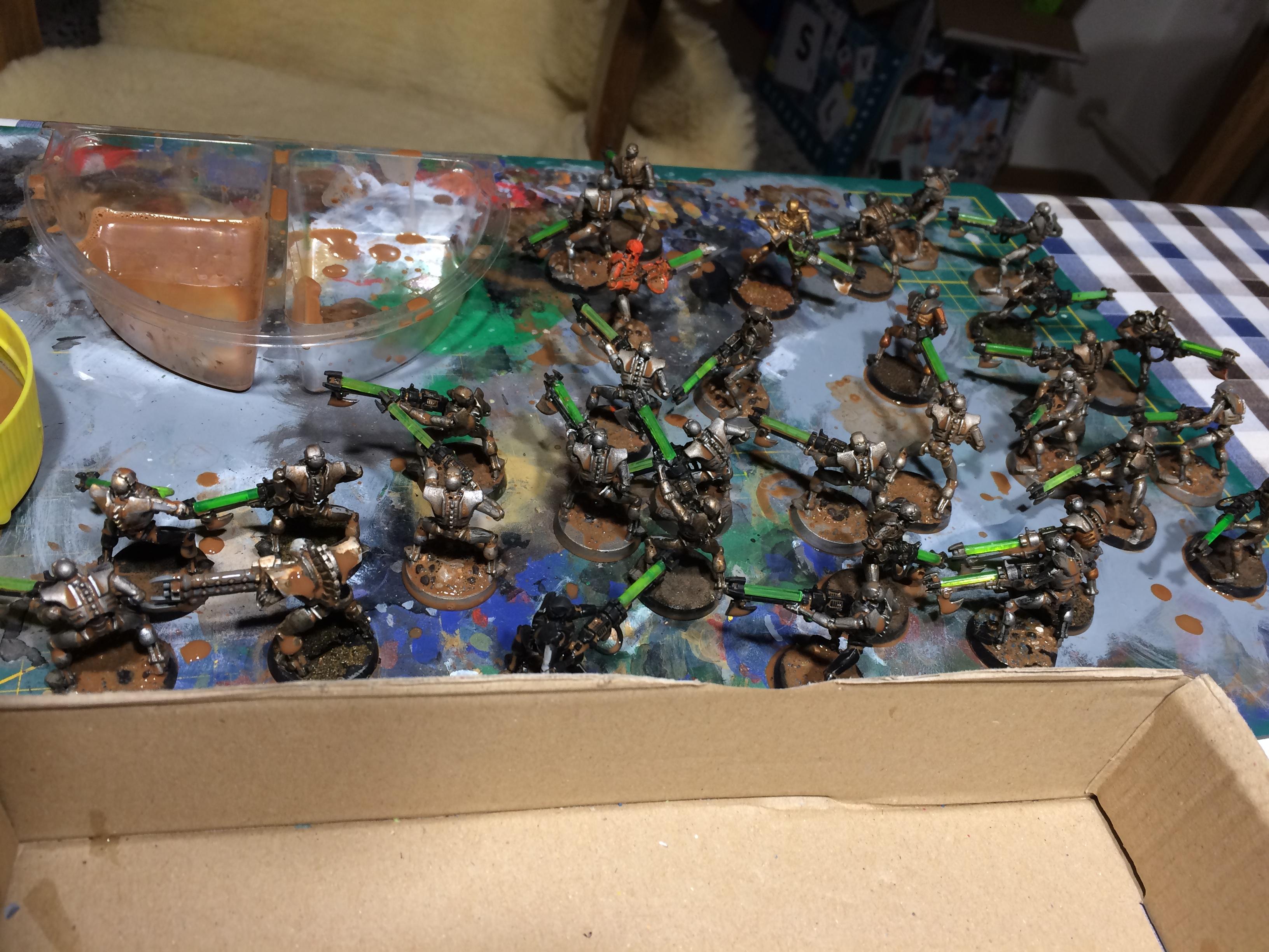 Conversion, Gaukler, Lord, Metallic, Necrons, Scratch Build, Skeletons, Undead, Warriors