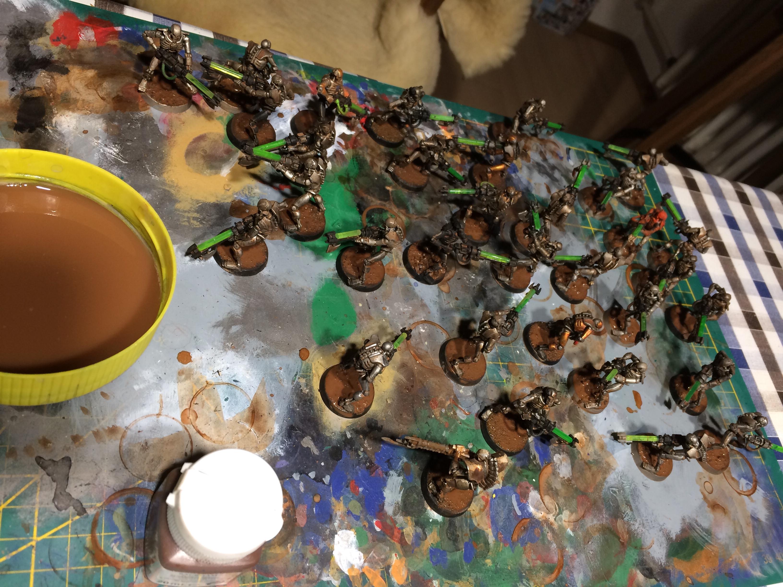 Conversion, Gaukler, Lord, Metallic, Necrons, Scratch Build, Skeletons, Undead, Warriors