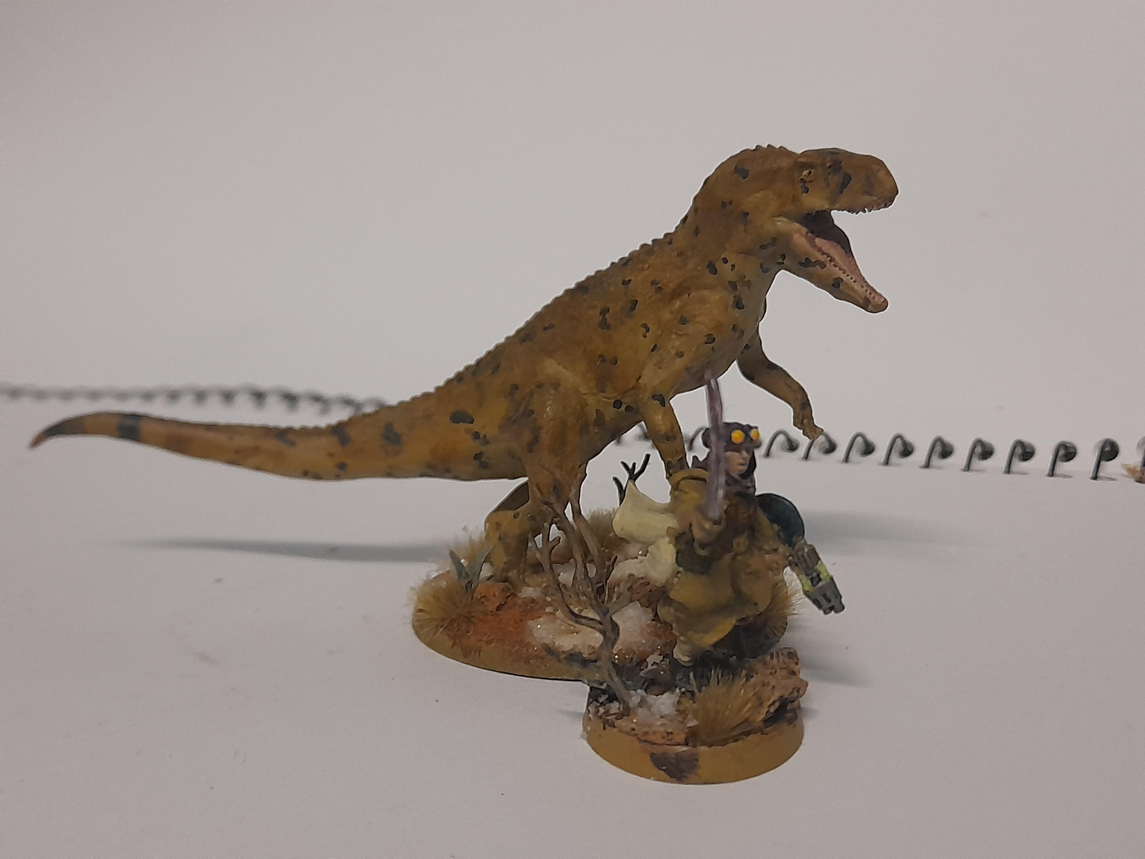 Askaris, Captain, Giant Rausuchian, Khurhsan Miniatures, Mounted, Mounted Captain, Rough Riders, Saurosuchus, Victroia Miniatures
