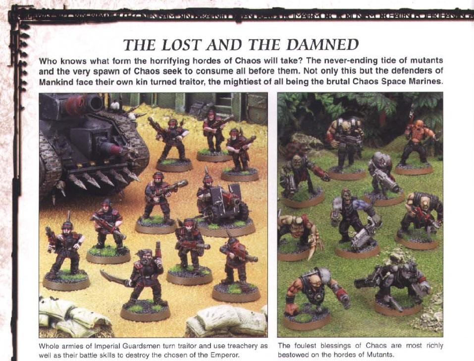 3rd Edition, Chaos, Codex Eye Of Terror, Copyright Games Workshop, Imperial Guard, Lost And The Damned, Mutant, Retro Review