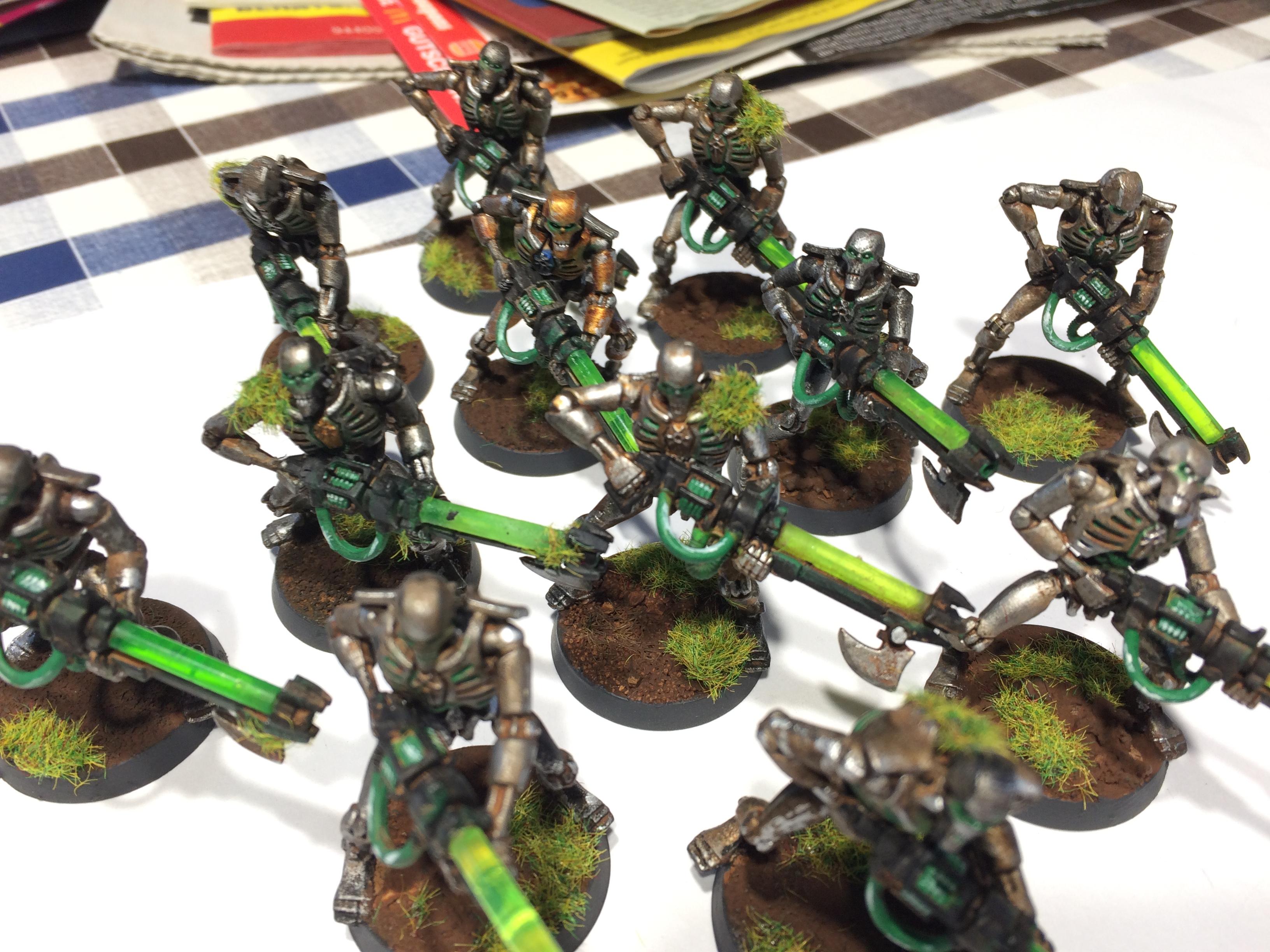 Conversion, Gaukler, Lord, Metallic, Necrons, Scratch Build, Skeletons, Undead, Warriors