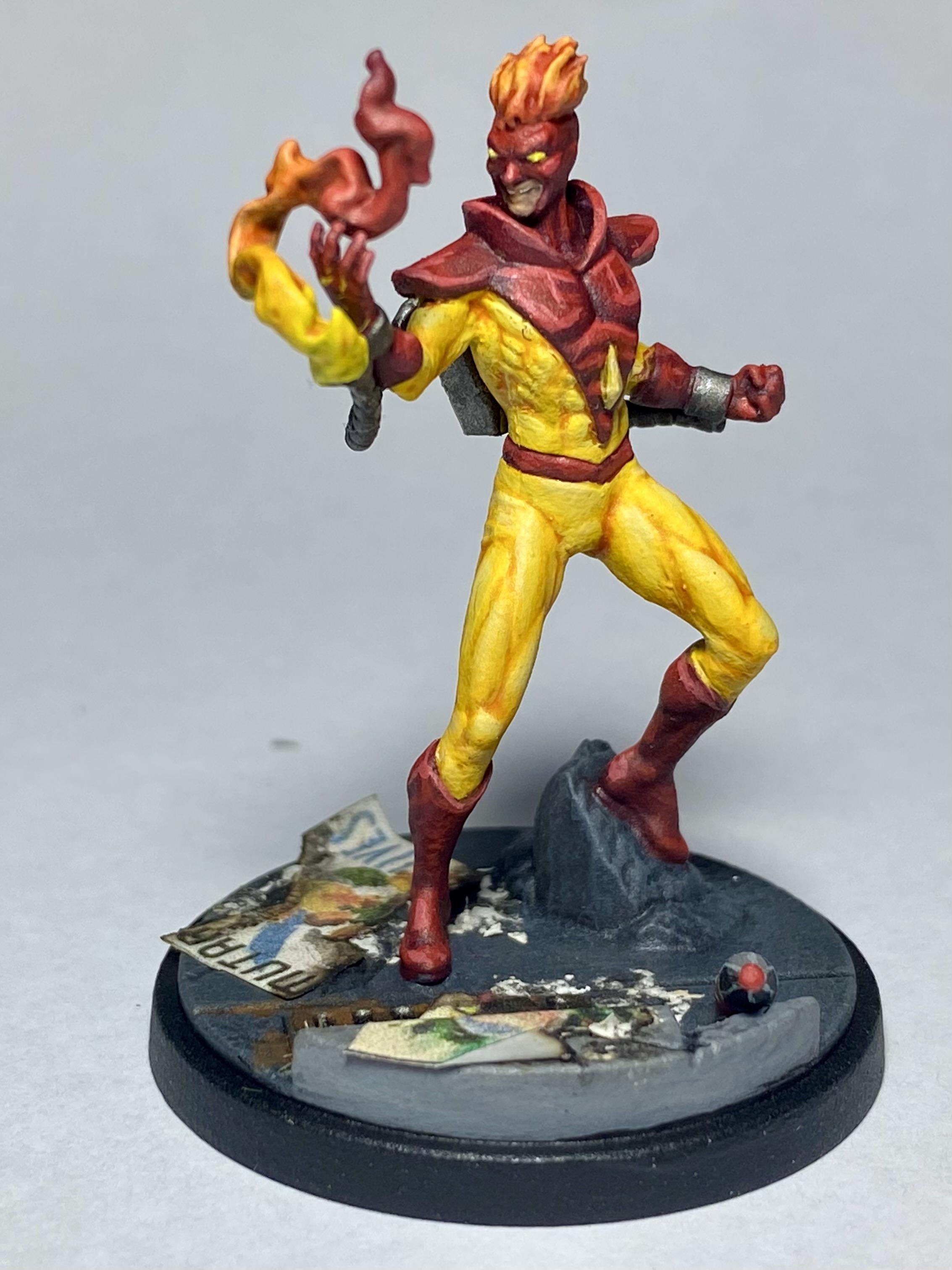 Atomic Mass Games, Brotherhood Of Evil Mutants, Fire, Flames, Infinity, Marvel Crisis Protocol, Mcp, Mutant, Pyro, X-men