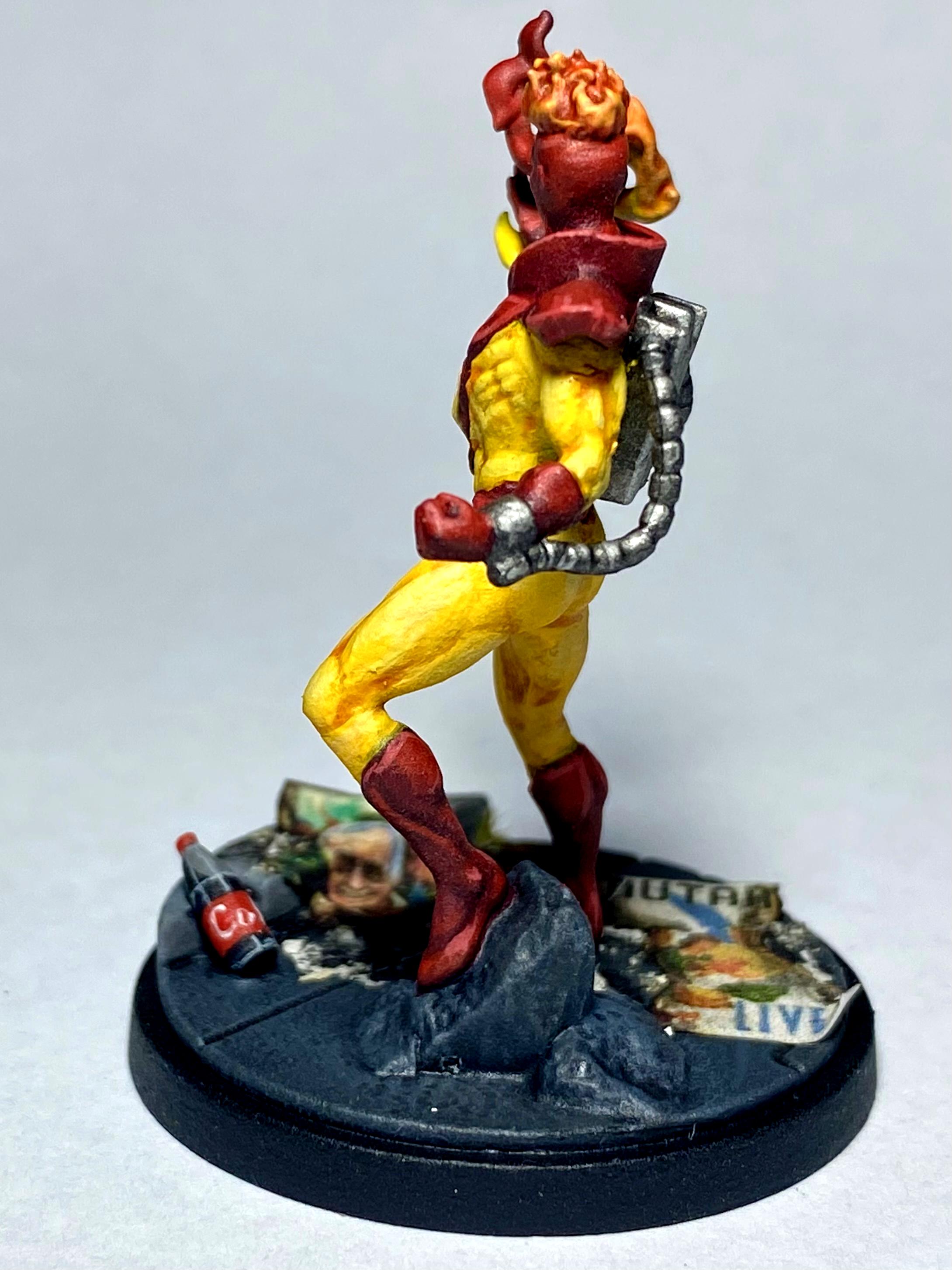Atomic Mass Games, Brotherhood Of Evil Mutants, Fire, Flames, Infinity, Marvel Crisis Protocol, Mcp, Mutant, Pyro, X-men