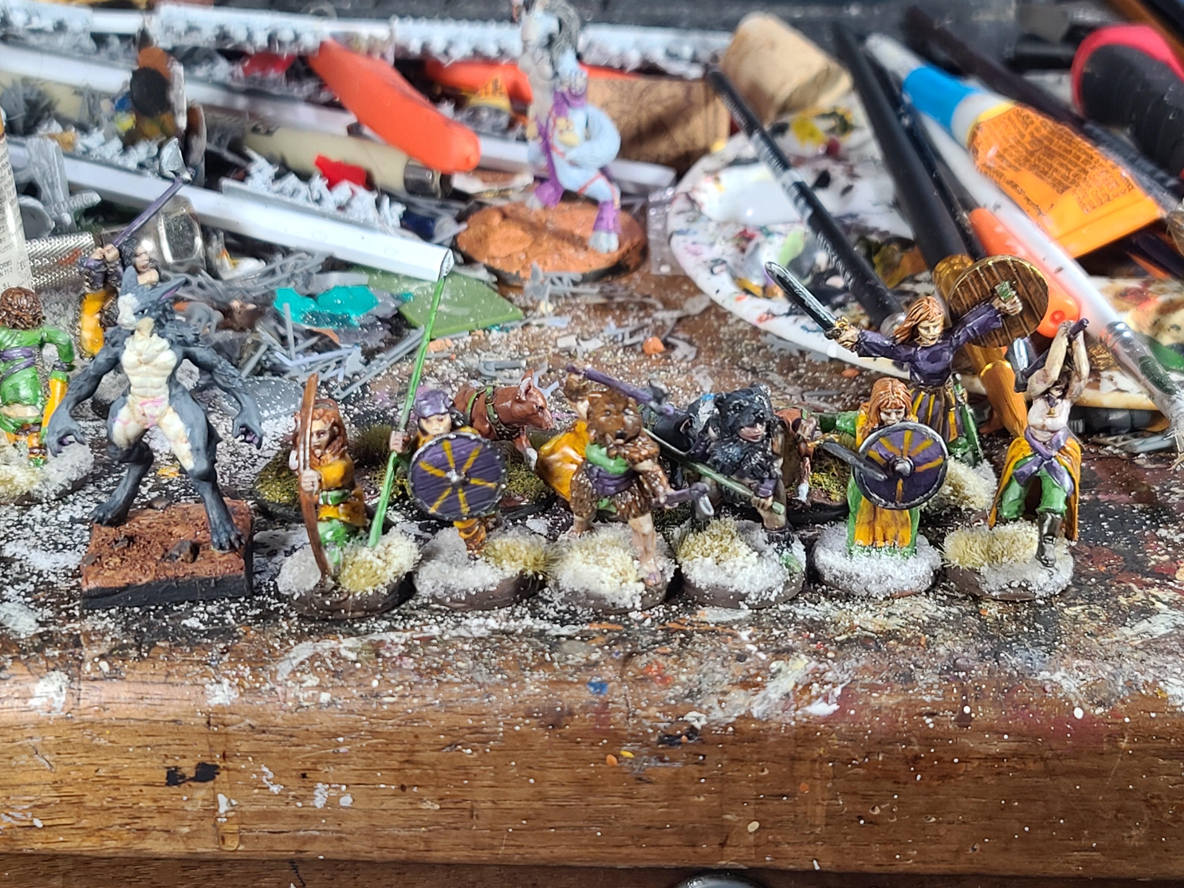 3d Printed, Bad Squiddo Games, Berzerker, Fanatics, Female, Mordheim, Norse, Saga, Shieldmaidens, Velrock, Warband, Werewolf