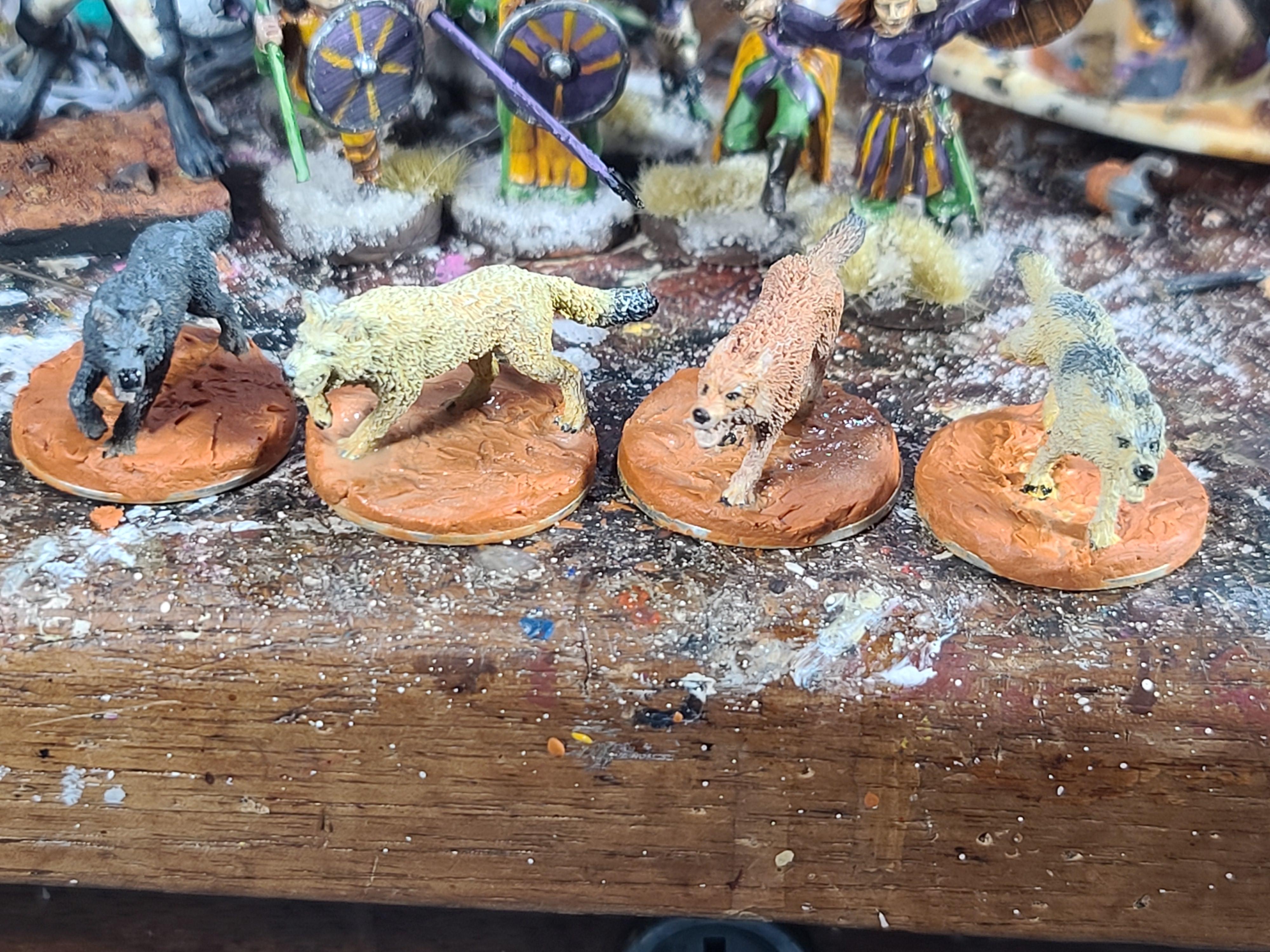 Bones, Bones Usa, Dogs, Reaper Miniatures, Wolves