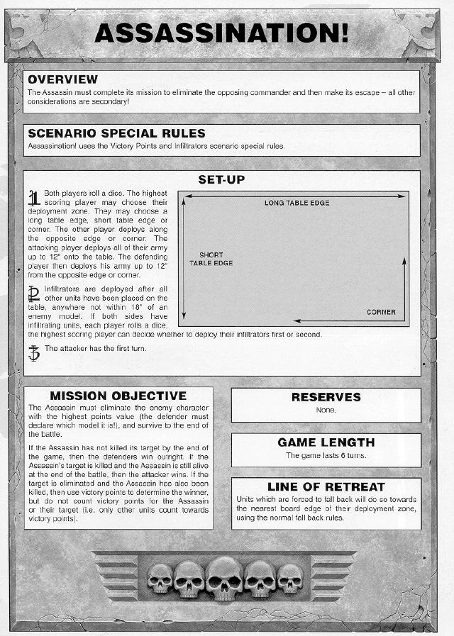 3rd Edition, Assassins, Codex Assassins, Copyright Games Workshop