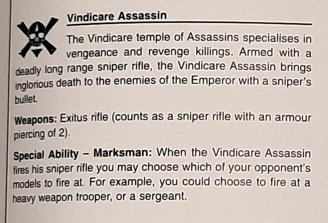 3rd Edition, Assassins, Bbb, Codex Assassins, Copyright Games Workshop, Retro Review, Rule Book, Vindicare