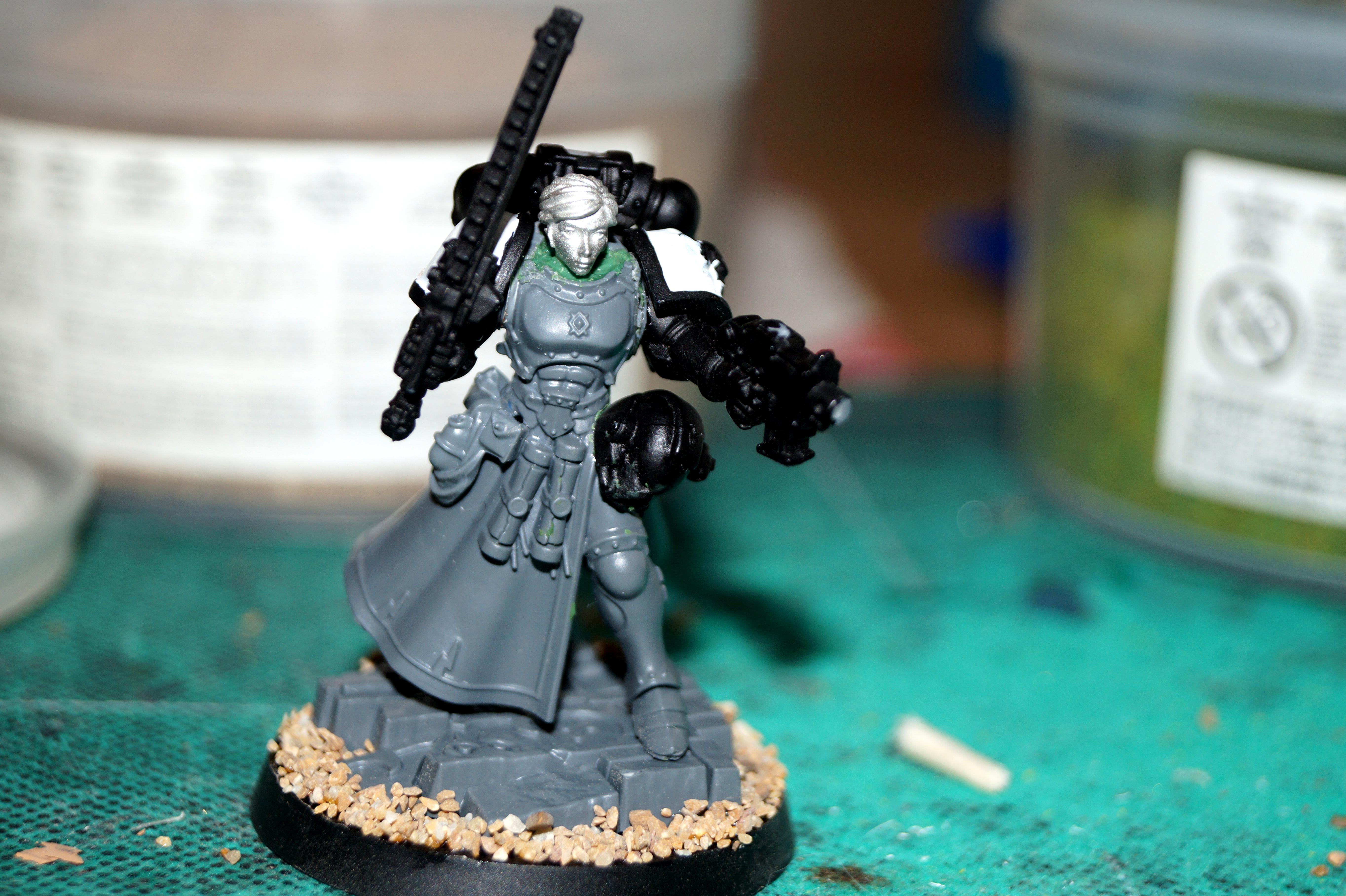 Female Space Marines Black Templars Sword Brethren Battle Sisters, Modification Space Marine Battle Sisters Sword Sister Female Women