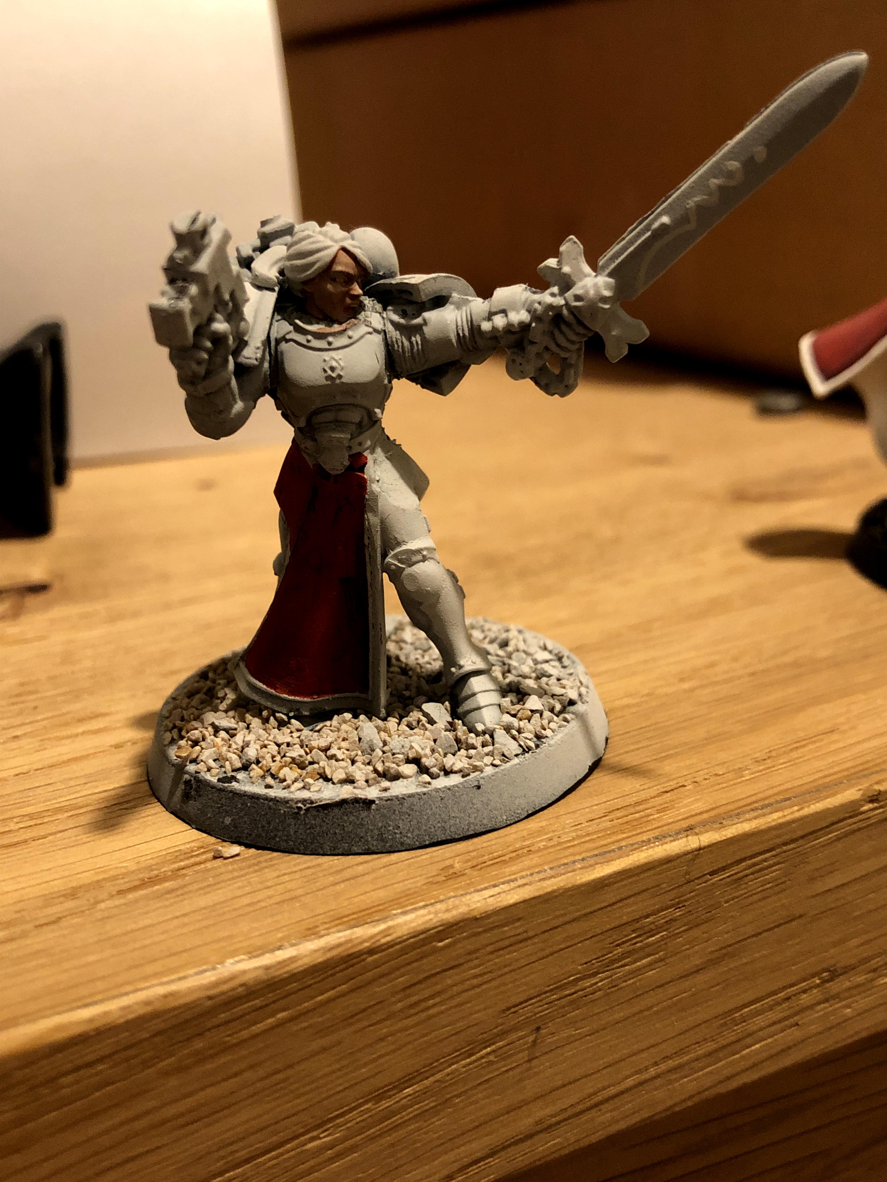Female Space Marines Black Templars Sword Brethren Battle Sisters, Modification Space Marine Battle Sisters Sword Sister Female Women