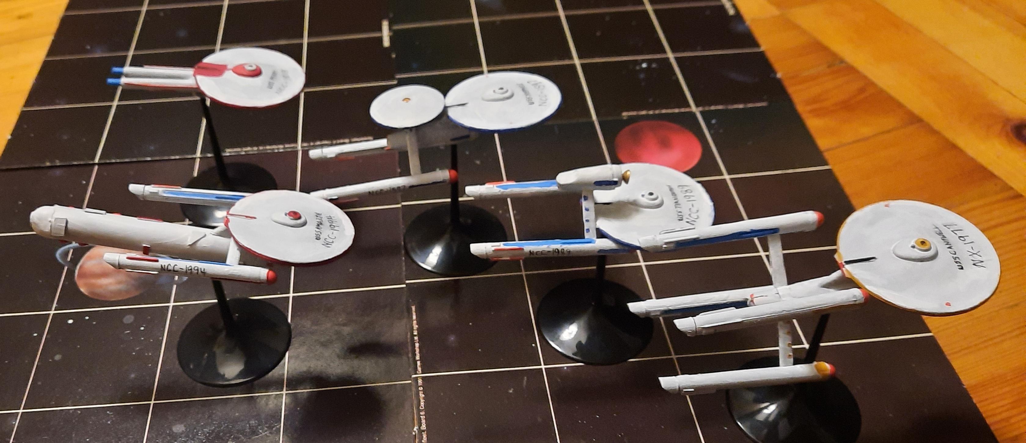 Federation, Kit Bash, Star Trek, Tos - The Constitution Kit Bash fleet ...