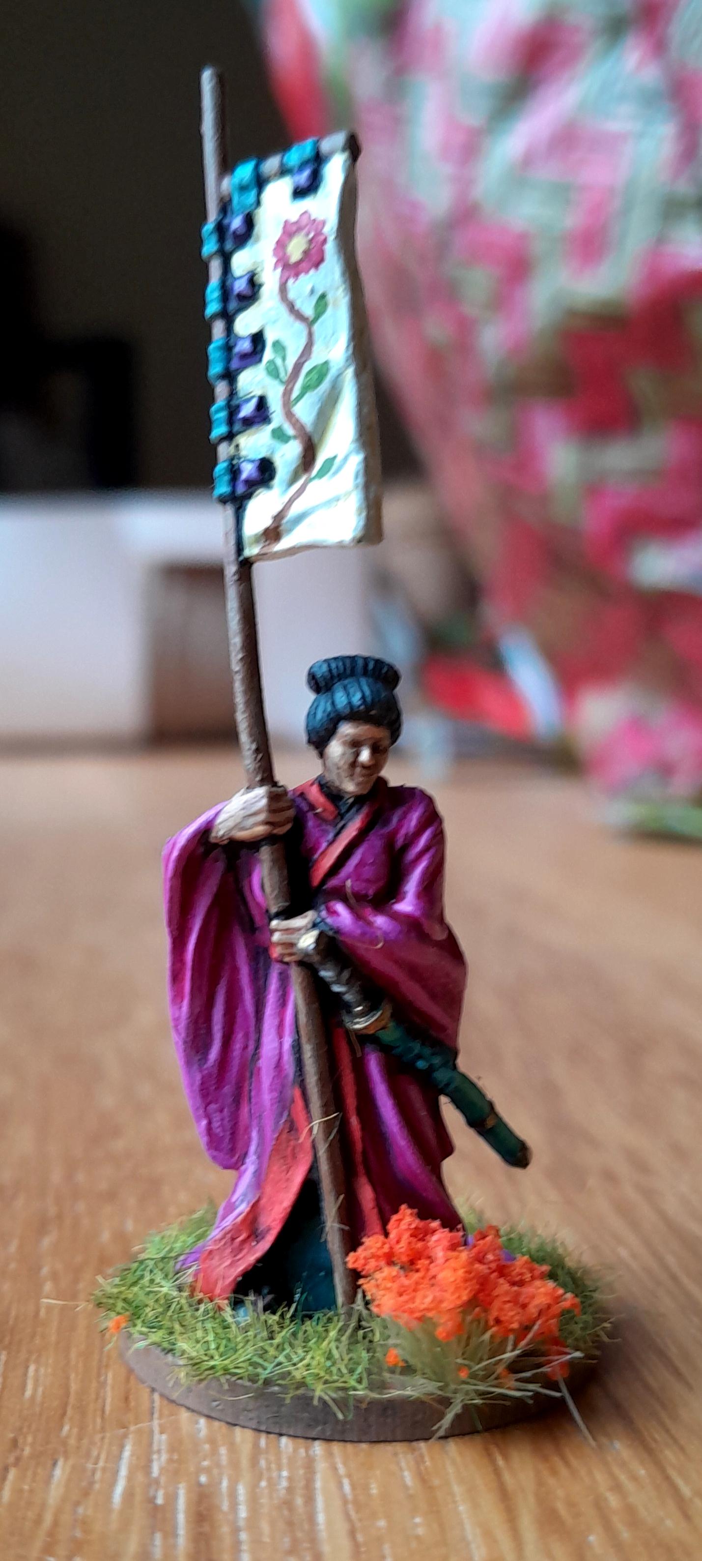 Geisha with banner