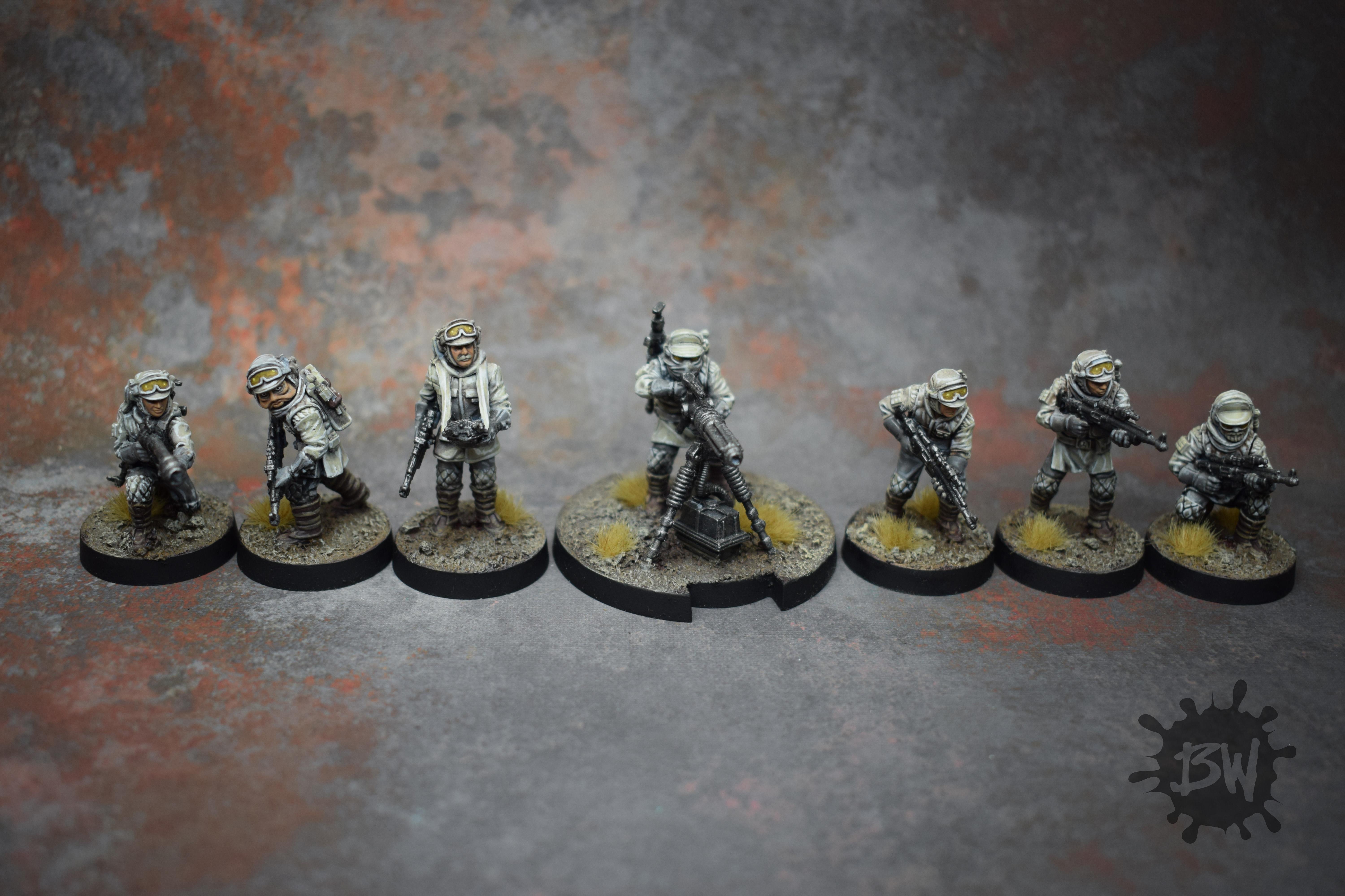 Amg, Army, Atomic Mass Games, Bw, Rebel Veterans, Star Wars Legion, Swl