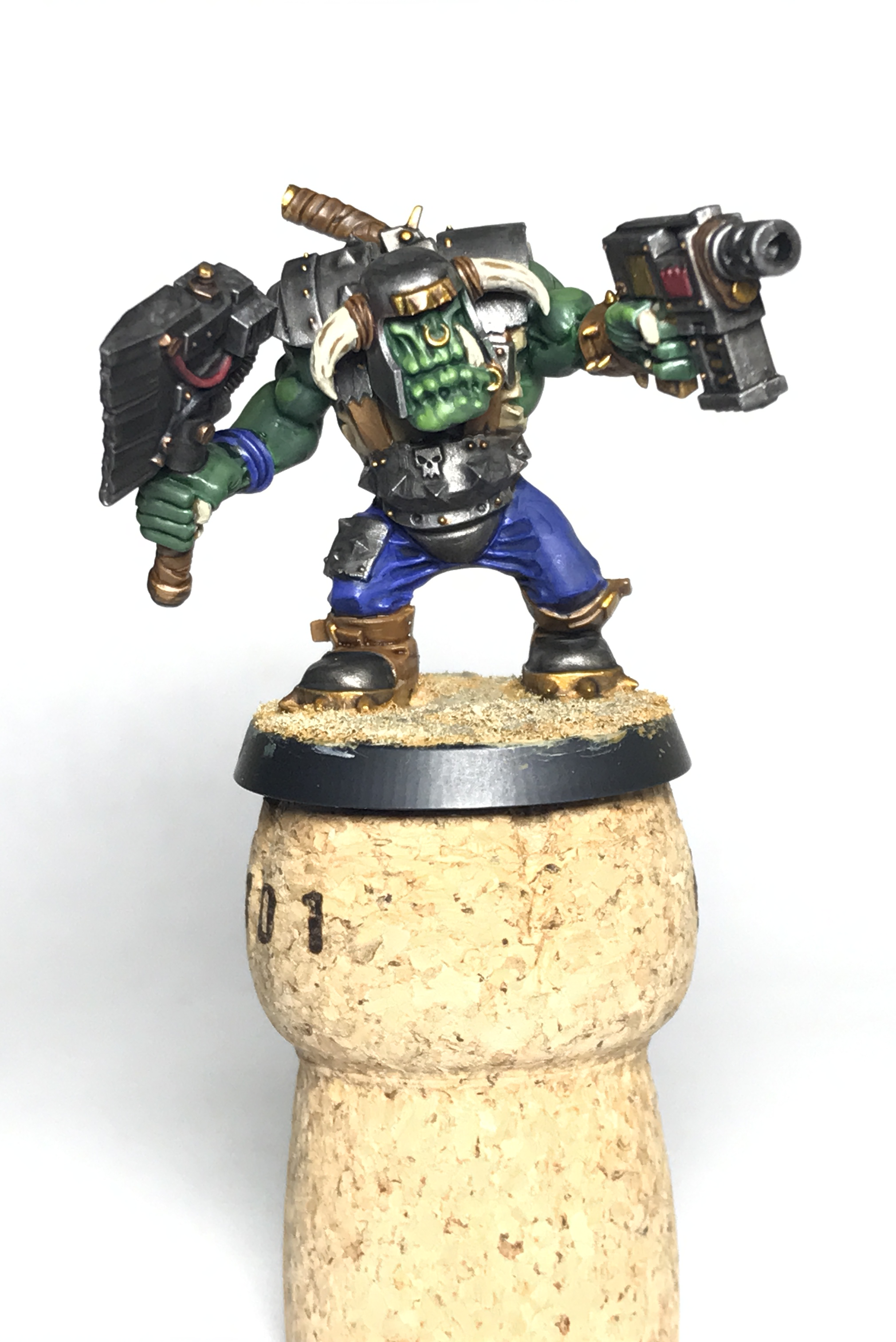 Basecoat, Choppa, Deathskulls, Highlight, Nob, Orks, Slugga, Warhammer 40,000, Wash