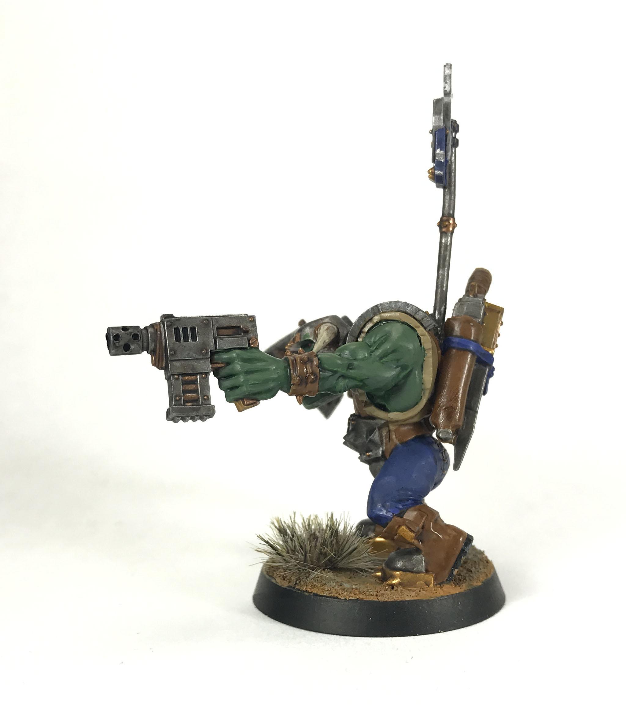Bosspole, Choppa, Deathskulls, Nob, Orks, Slugga, Warhammer 40,000