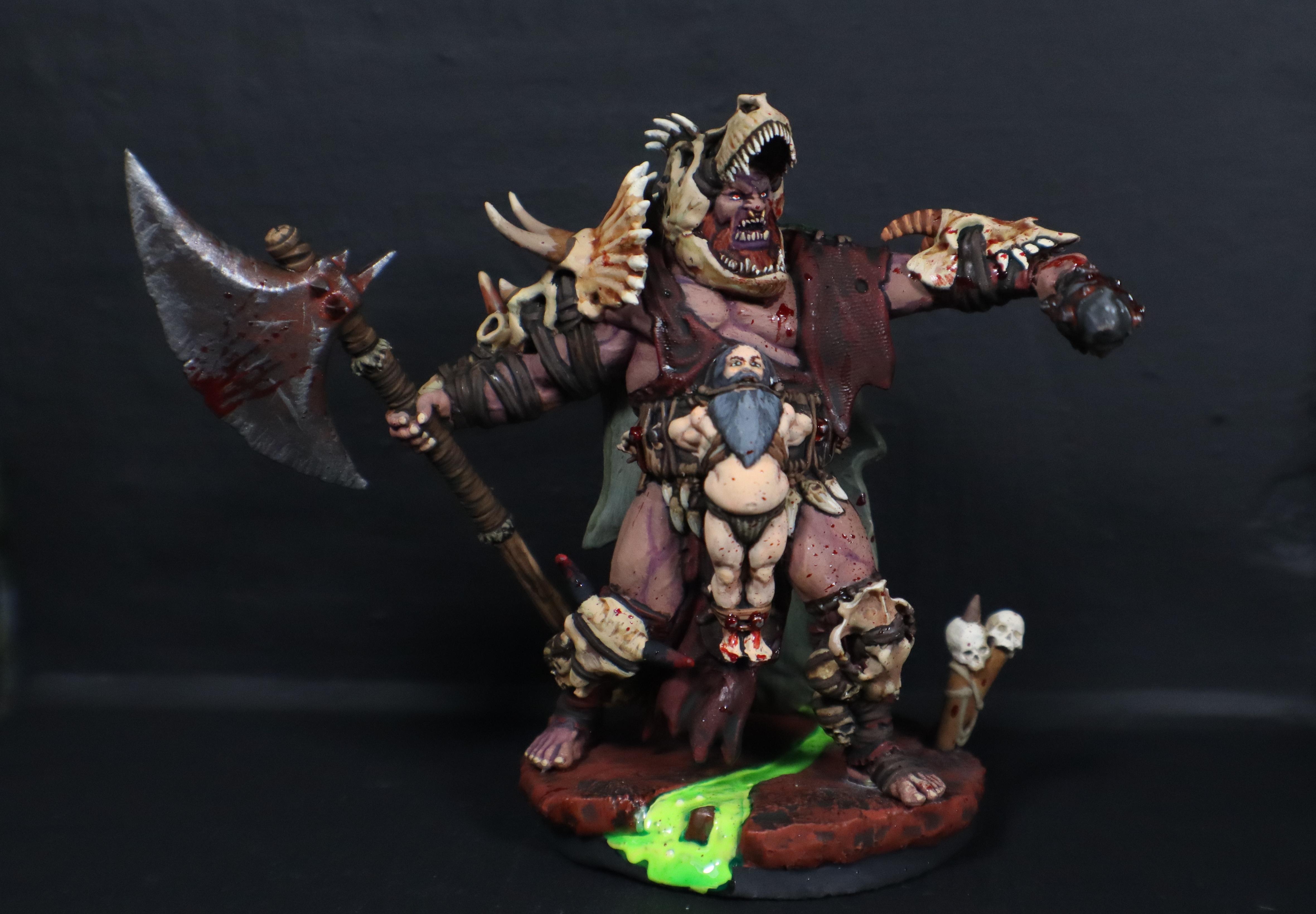 3d Miniatures, 3d Printed Figures, 3d Printed Miniatures, 3d Printed Ogre, 3d Printed Painted Minis. Painted 3d Printed Figures, Carrero Arts, Carreroarts, Painted 3d Minis, Painted 3d Printed Miniatures, Painted Miniatures