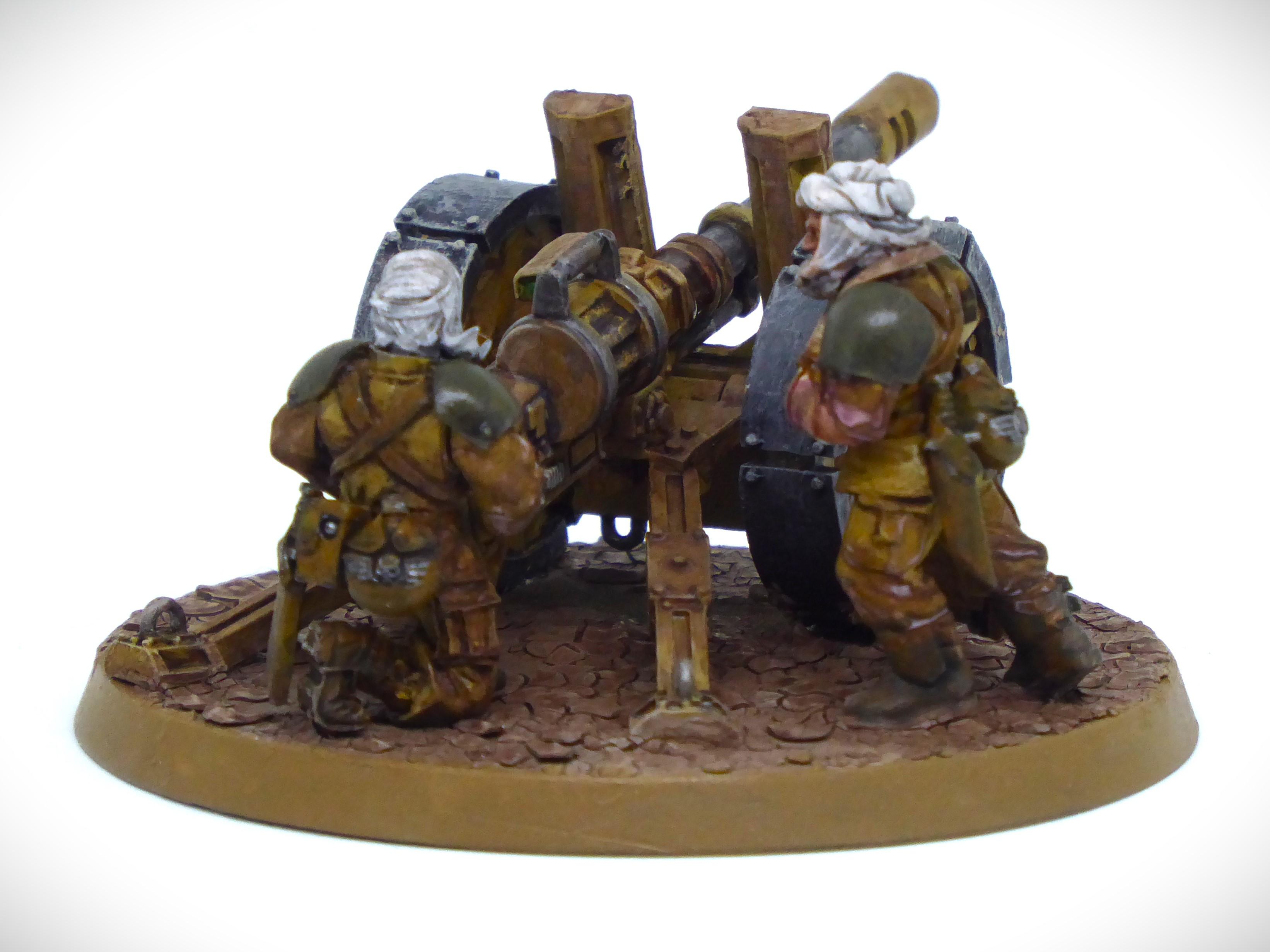 Autocannon, Heavy Weapons Team, Imperial Guard, Tallarn Desert Raiders