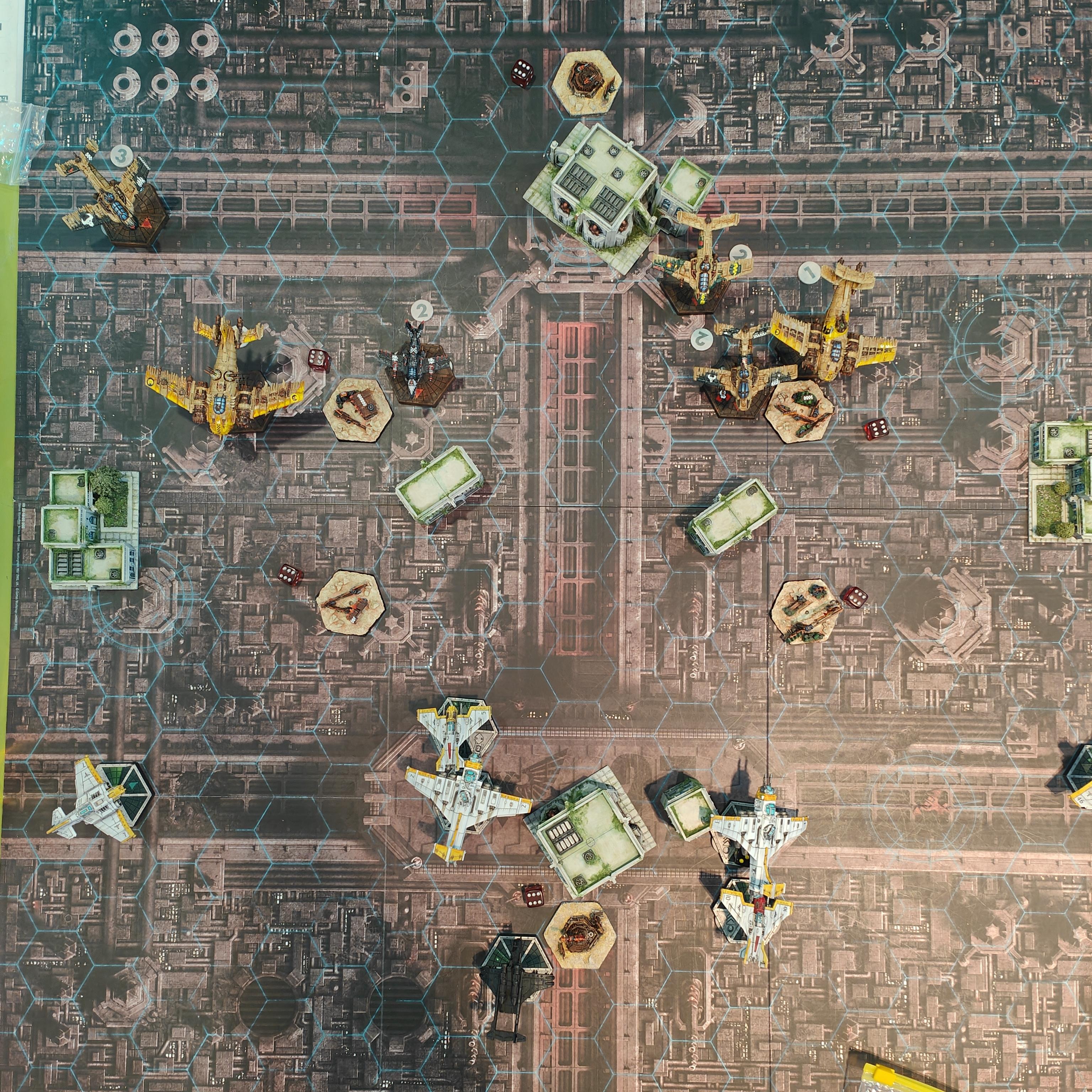 150pts - Navy vs Orks - Bombing Run - Turn 1