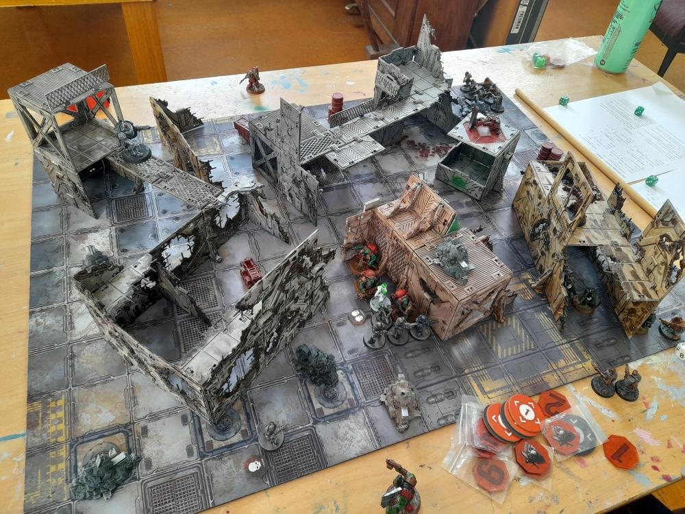 Chaos Cultists, Chaos Space Marines, Gaunt's Ghosts, Grimdark Future, Grimdark Future Firefight, One Page Rules, Orks, Robots, Skirmish