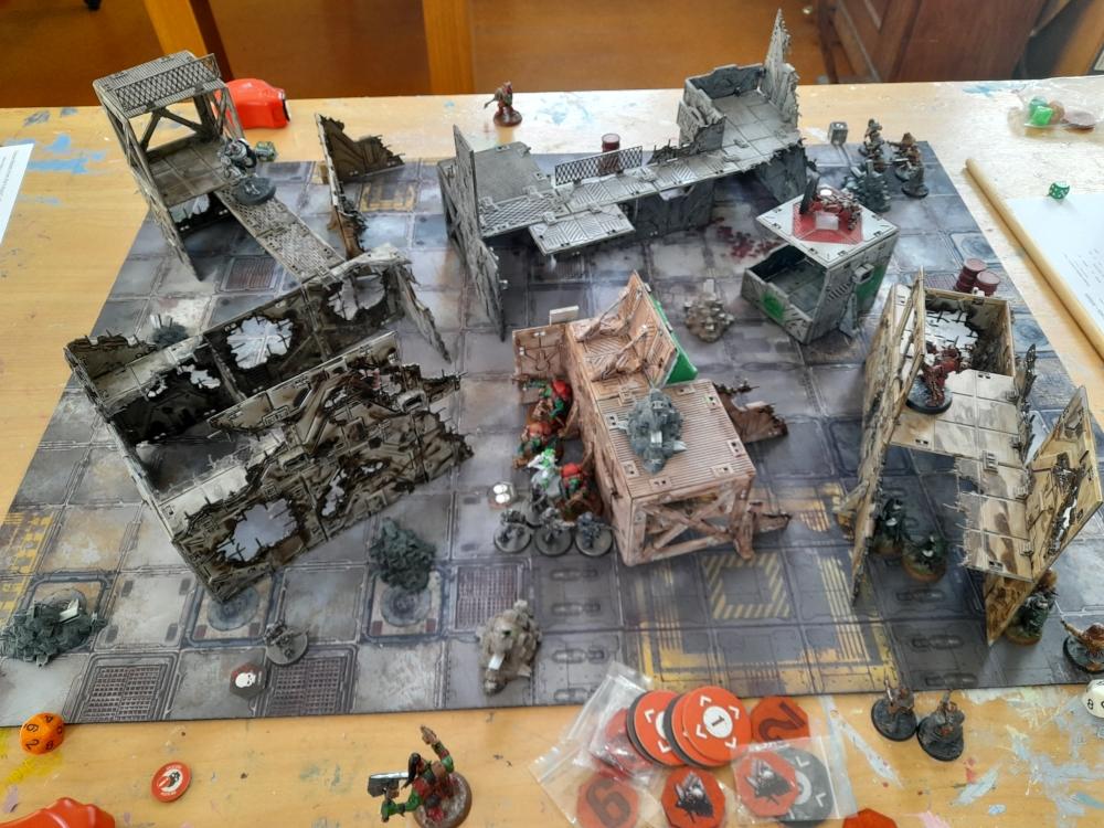 Chaos Cultists, Chaos Space Marines, Gaunt's Ghosts, Grimdark Future, Grimdark Future Firefight, One Page Rules, Orks, Robots, Skirmish