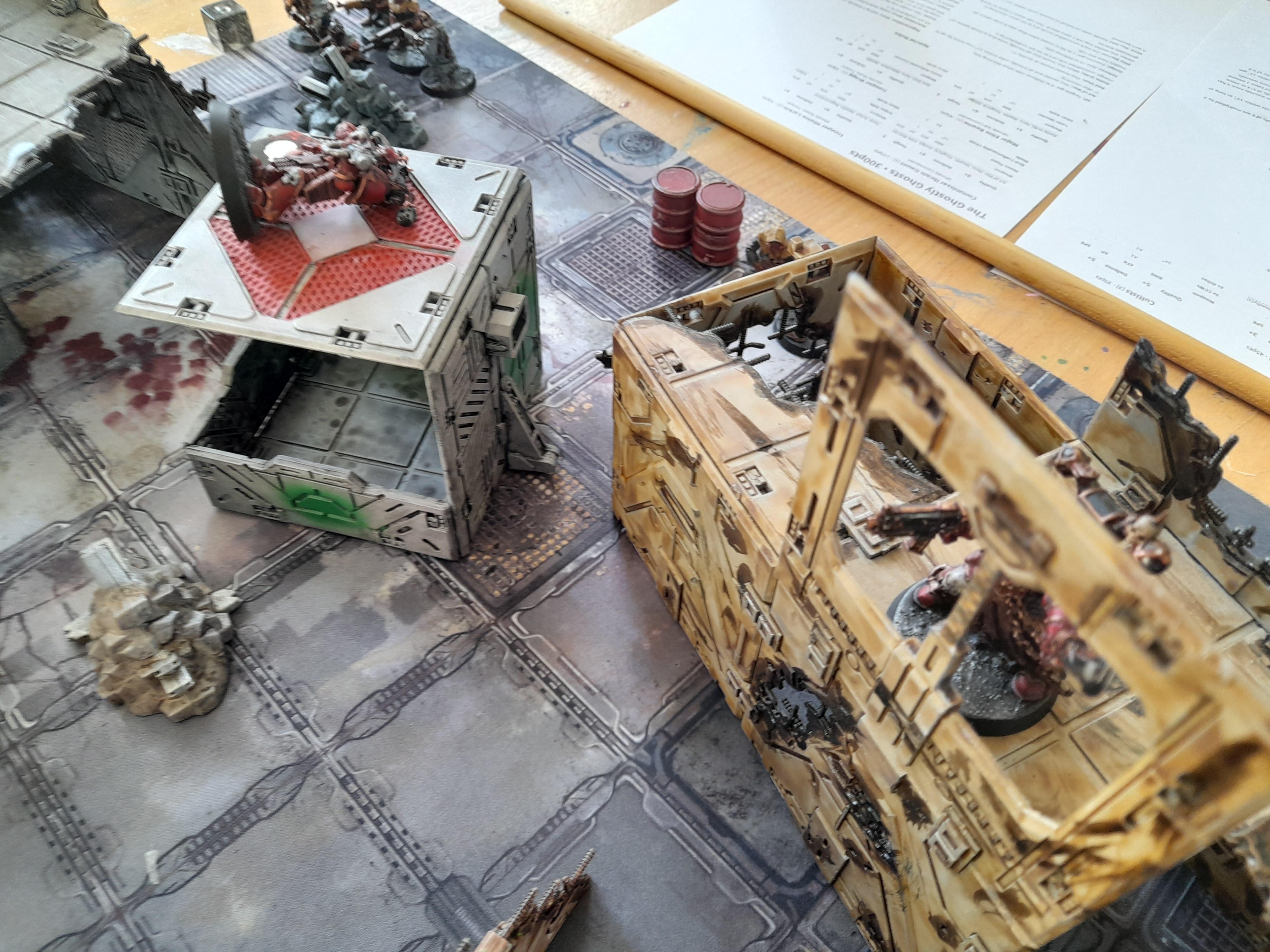 Chaos Cultists, Chaos Space Marines, Gaunt's Ghosts, Grimdark Future, Grimdark Future Firefight, One Page Rules, Orks, Robots, Skirmish