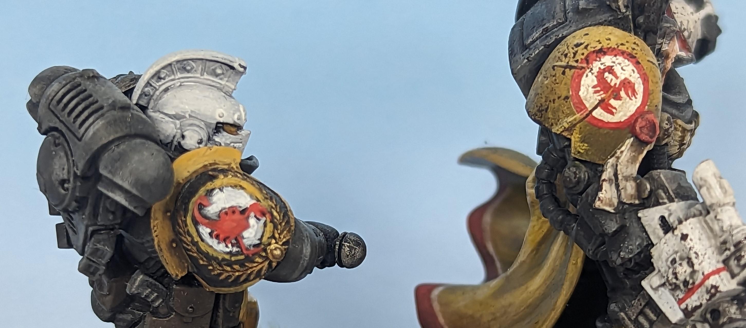 3d shoulder pad vs hand painted