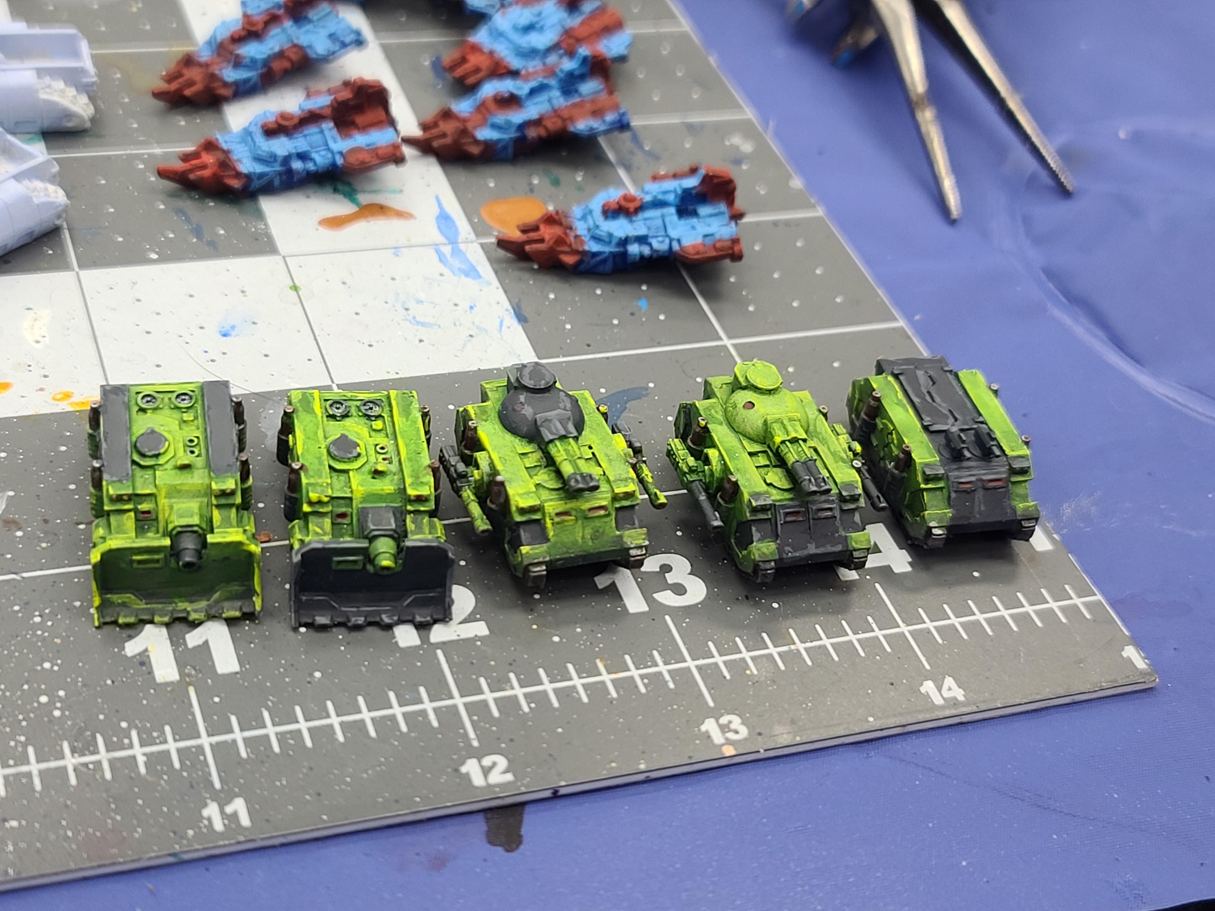 3d Prints, 6mm, Epic, Predator, Rhino, Salamanders, Sebs Printshop, Space Marines, Vindicator, Warhammer 40,000