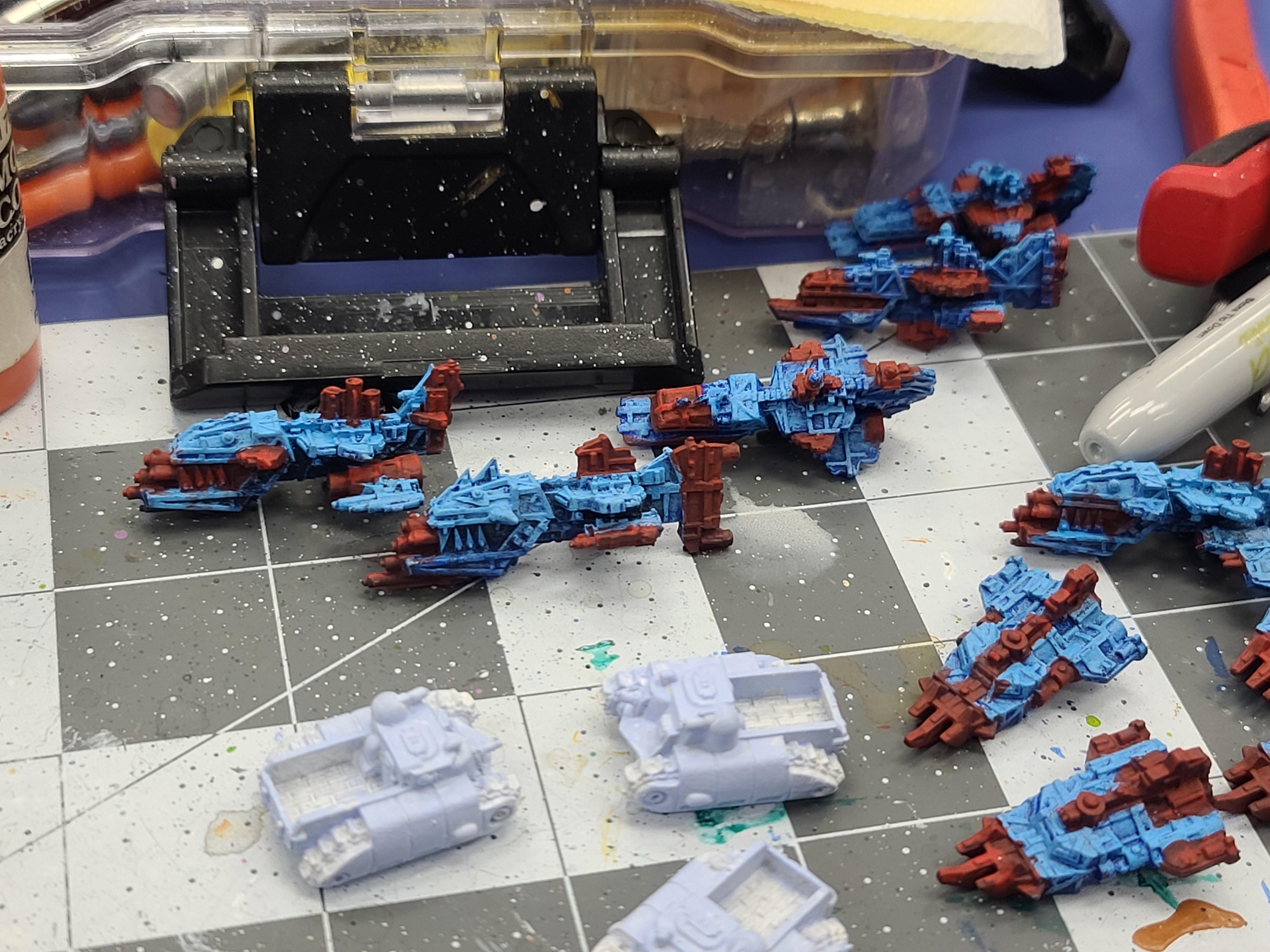 Battlefleet Gothic, Brute Ramships, Escorts, Games Workshop, Onslaught Gunship, Orks, Savage Gunship, Space Ships