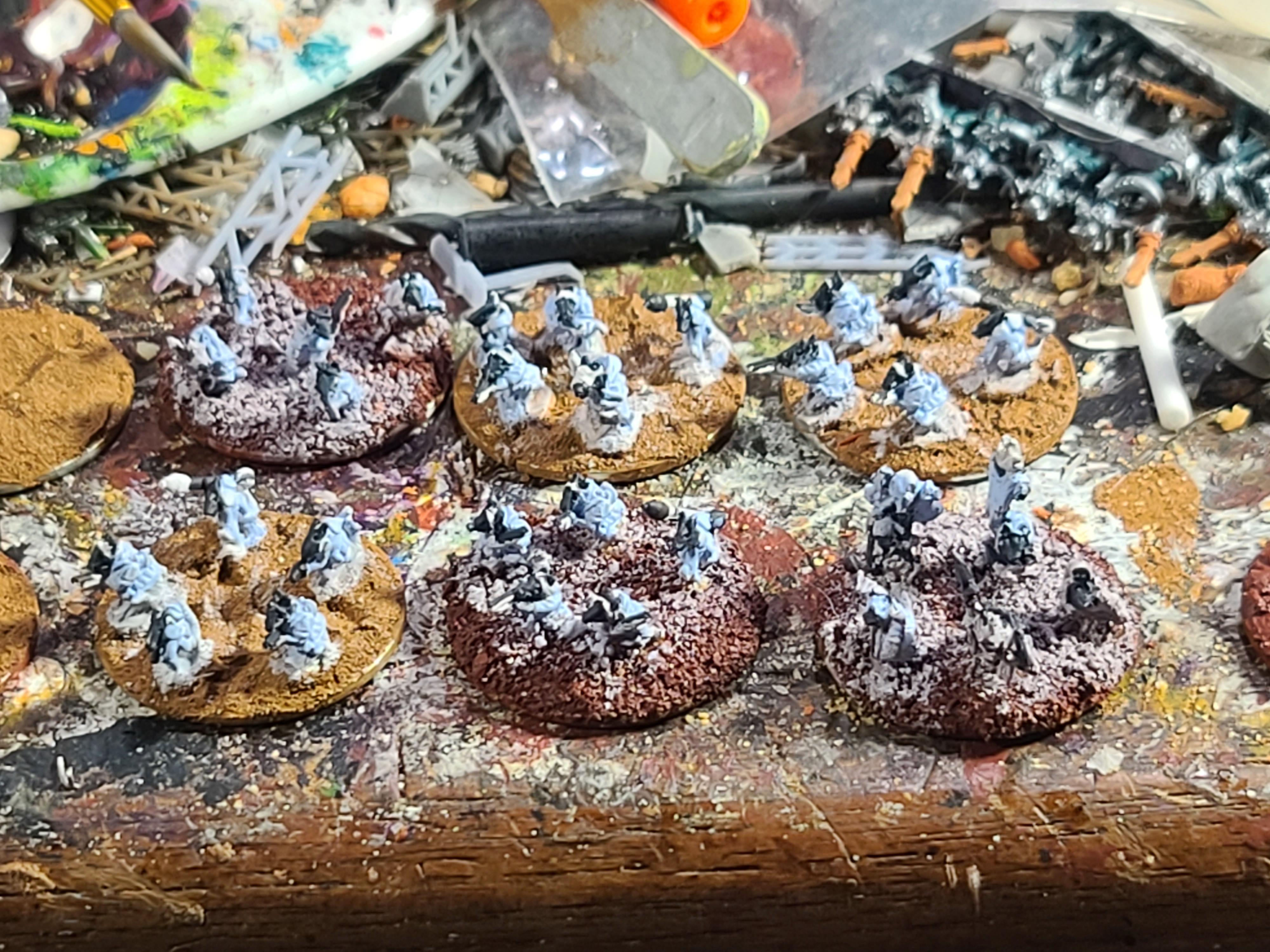 6mm, Epic, Imperial Guard, Microworld Miniatures, Ratlings With Gatlings, Rats, Steel Legion, Warhammer 40,000, Warhammer Fantasy