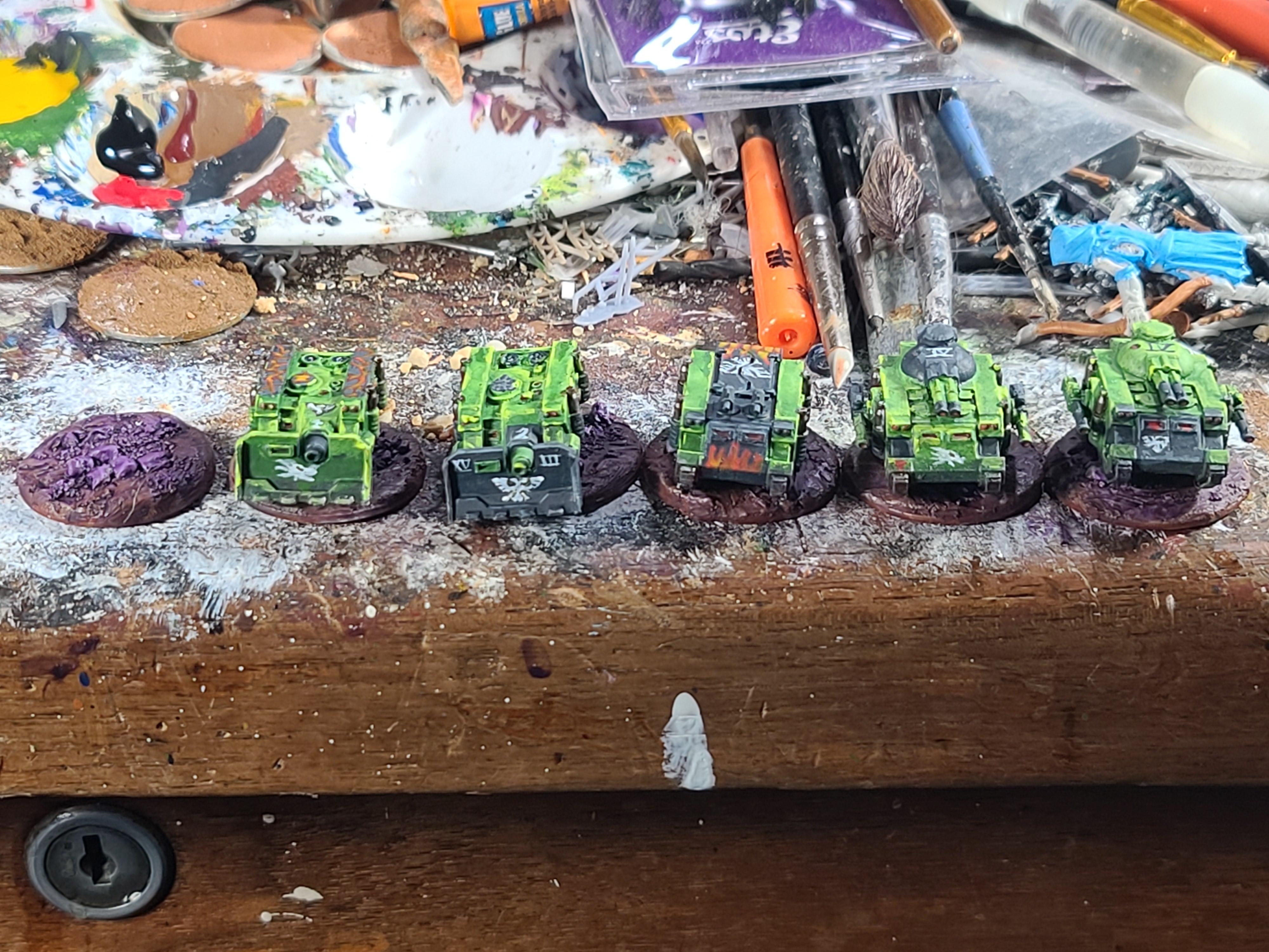 6mm, Epic, Freehand, Predator, Rhino, Salamanders, Space Marines, Vindicator, Warhammer 40,000