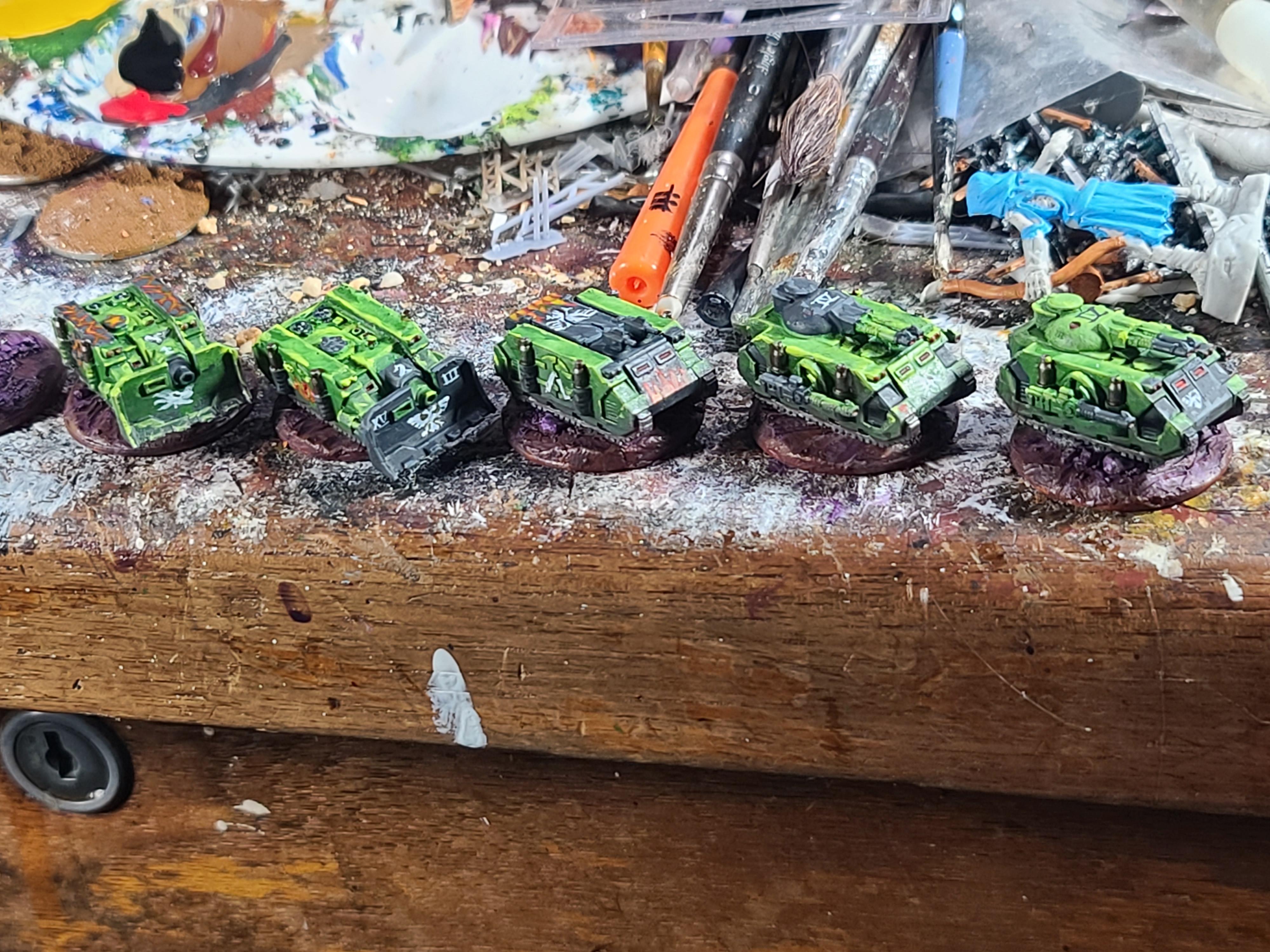 6mm, Epic, Freehand, Predator, Rhino, Salamanders, Space Marines, Vindicator, Warhammer 40,000