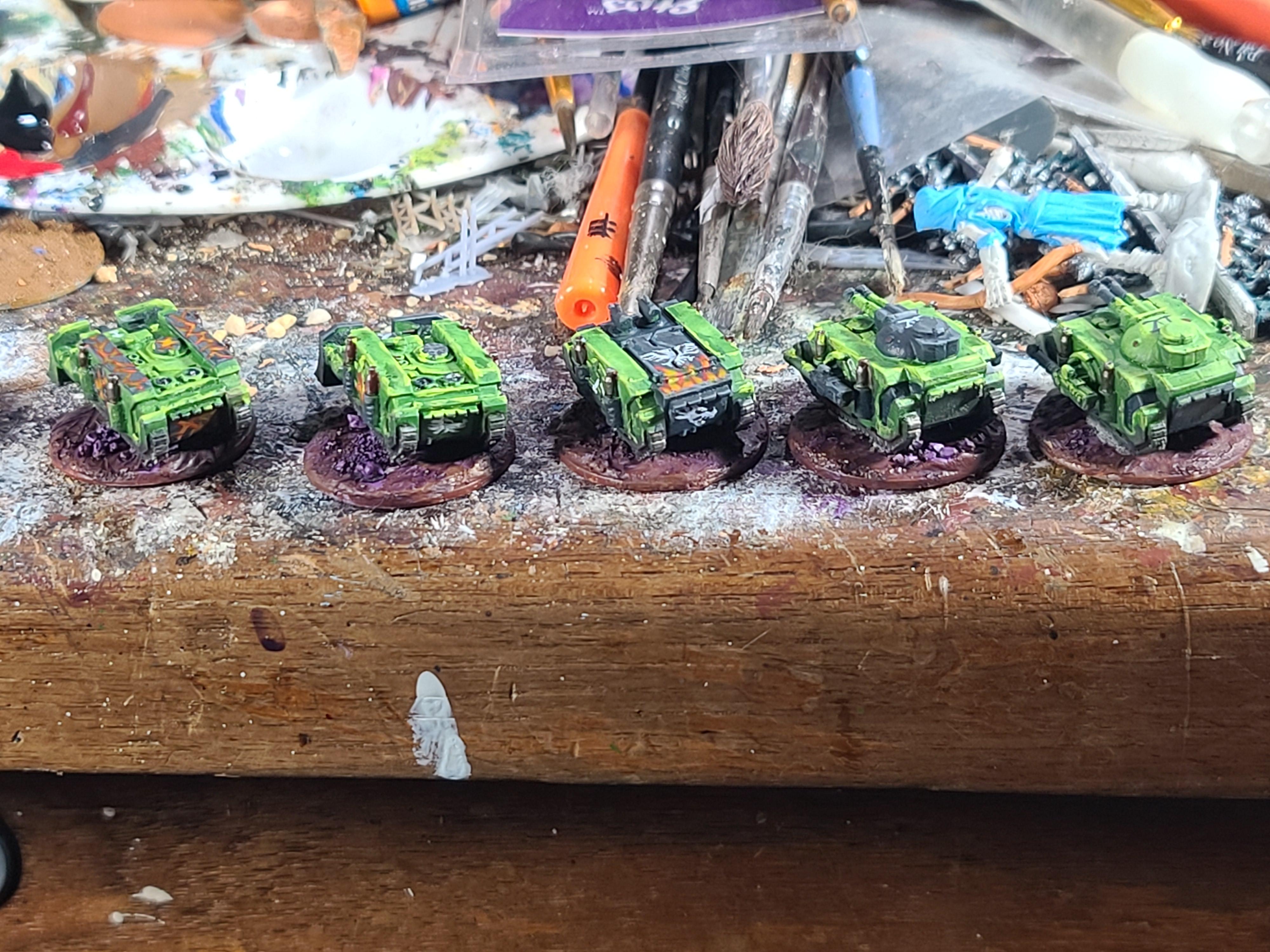 6mm, Epic, Freehand, Predator, Rhino, Salamanders, Space Marines, Vindicator, Warhammer 40,000