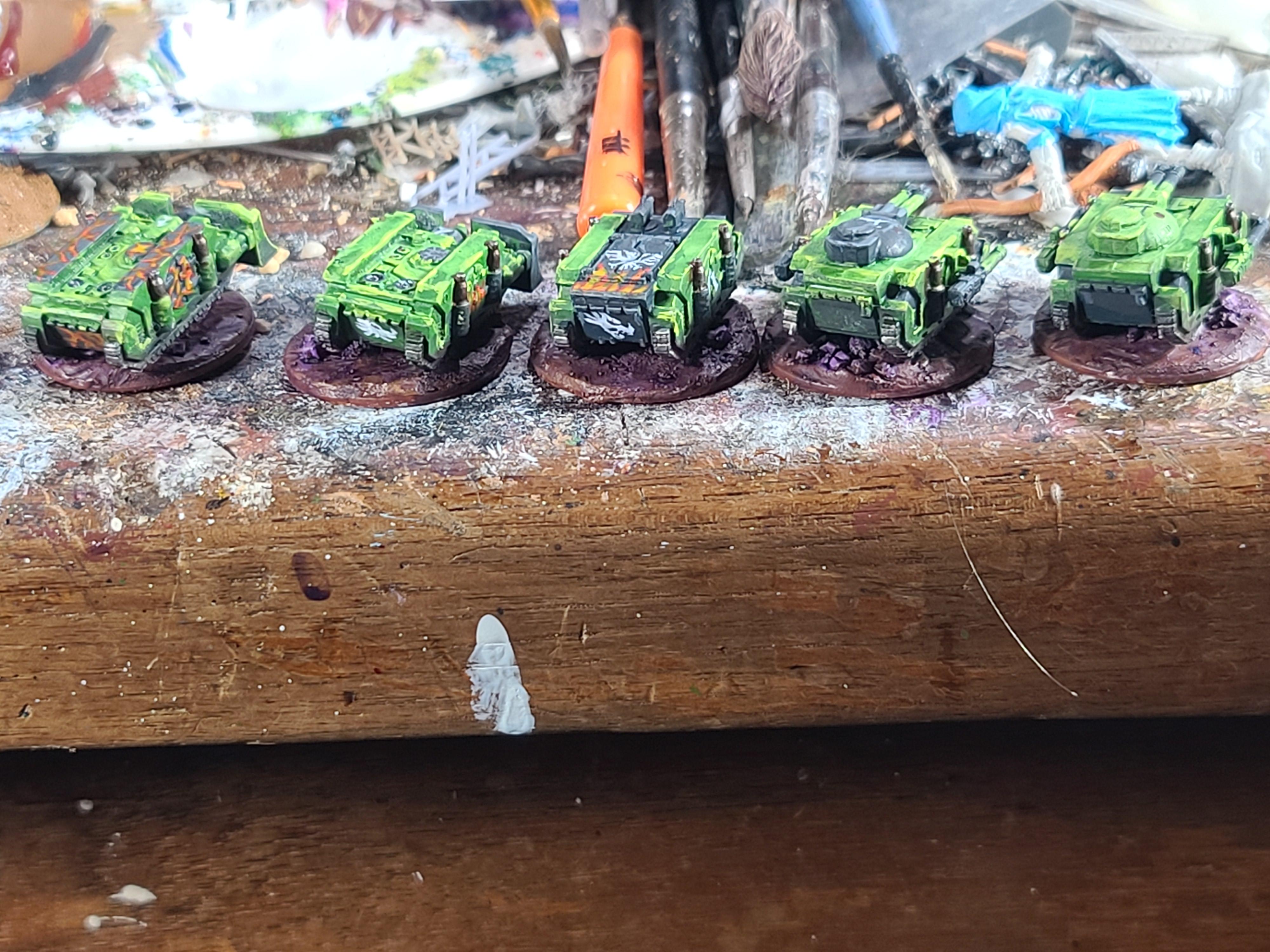 6mm, Epic, Freehand, Predator, Rhino, Salamanders, Space Marines, Vindicator, Warhammer 40,000