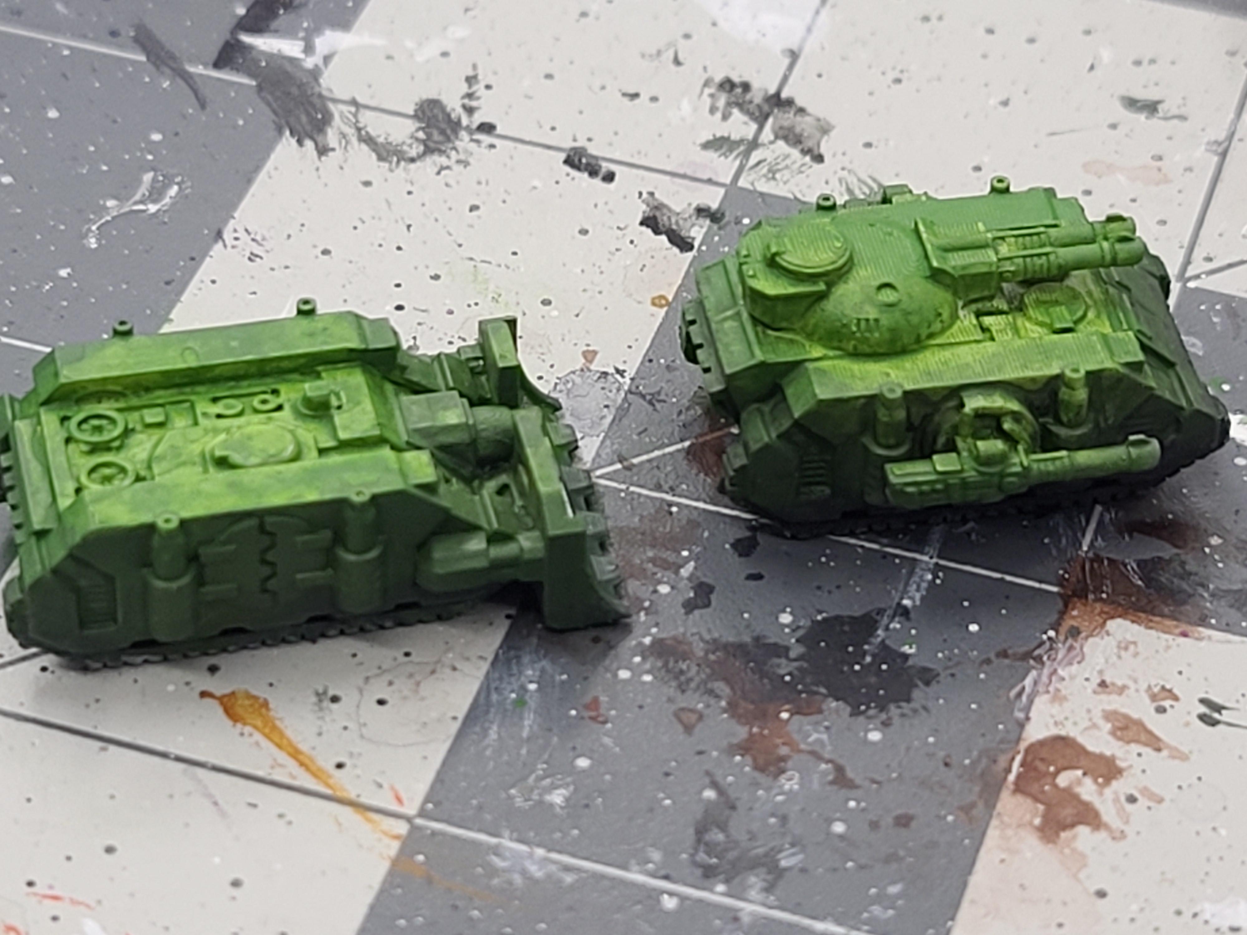 6mm, Epic, Predator, Salamanders, Space Marines, Vindicator, Warhammer 40,000