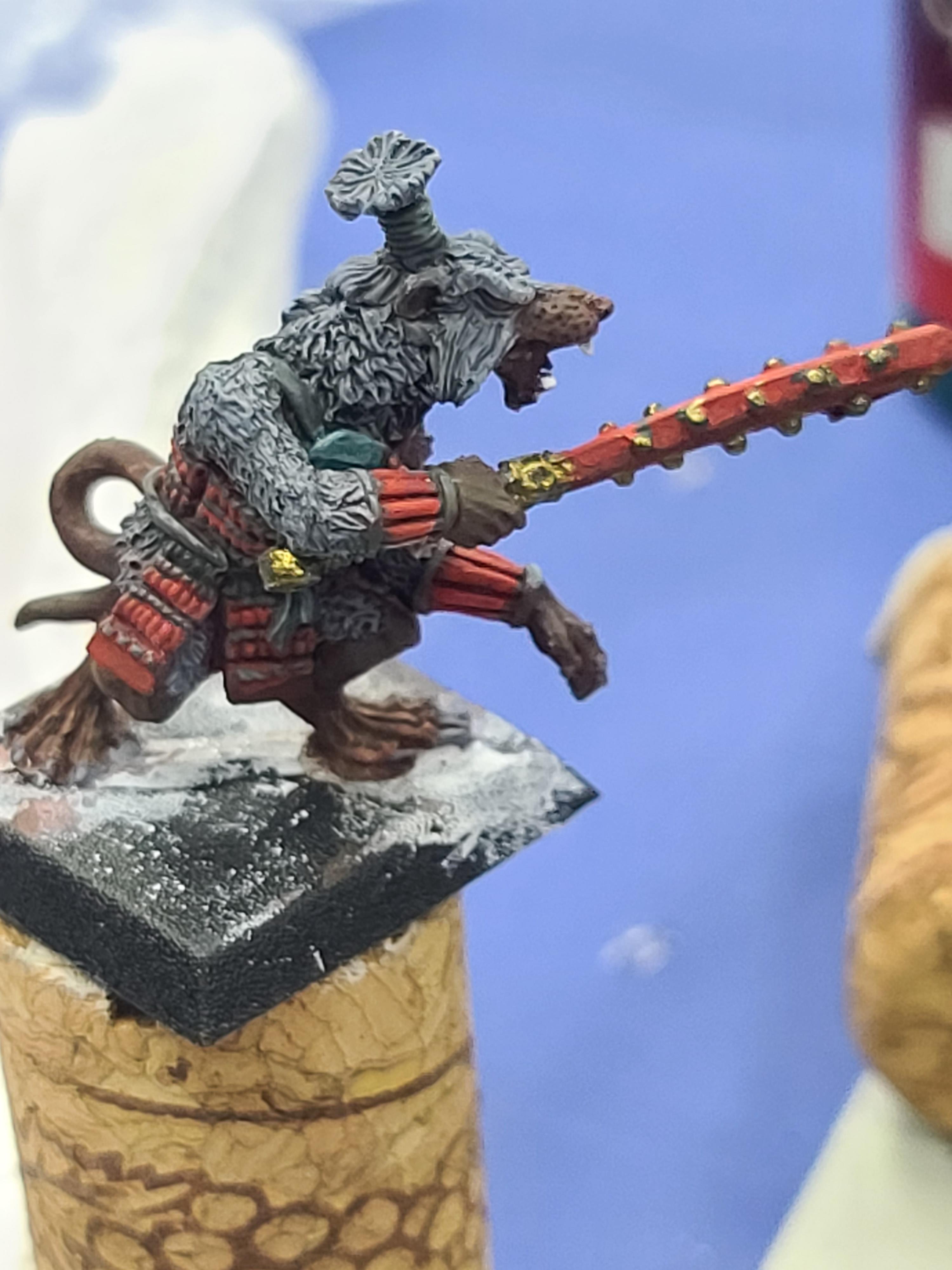 28mm, Aeg, Clan War, Legend Of The Five Rings, Nezumi, Rat Man, Tetsubo