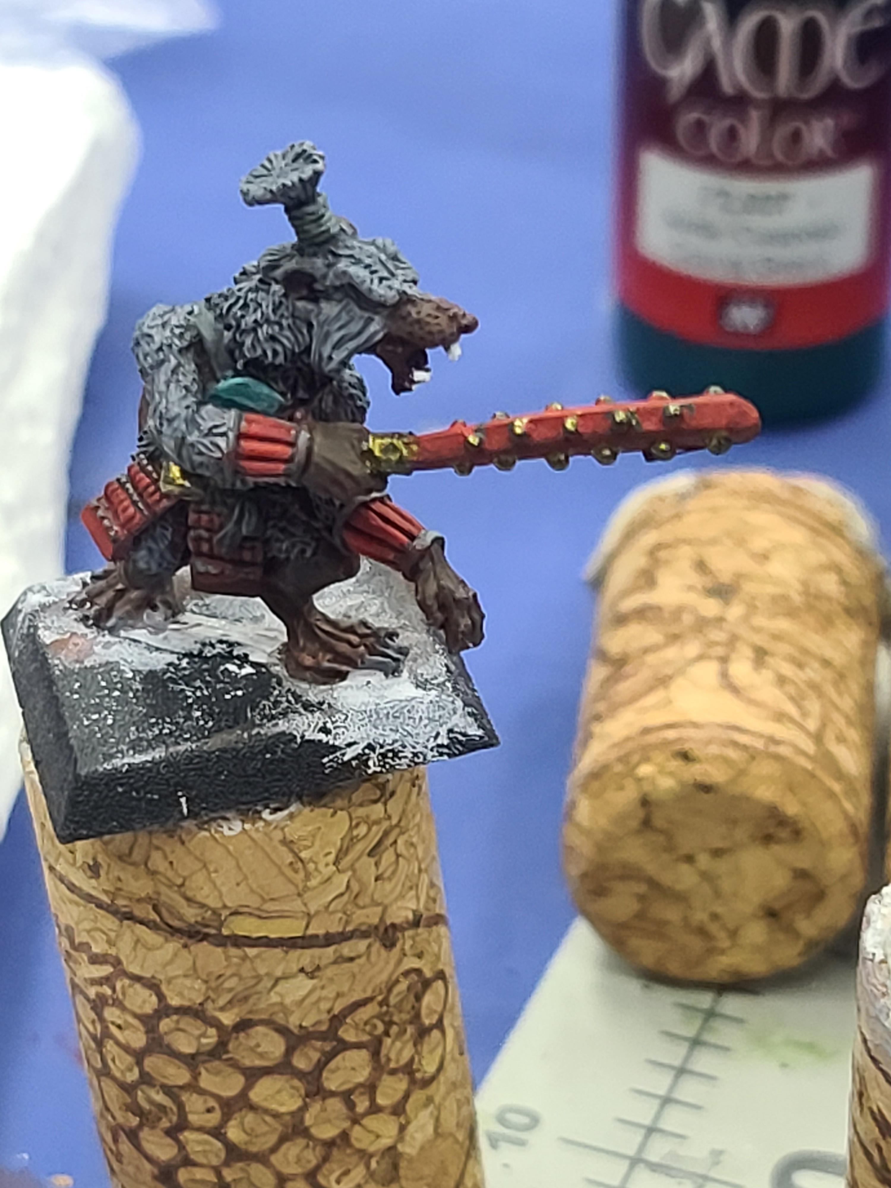 28mm, Aeg, Clan War, Legend Of The Five Rings, Nezumi, Rat Man, Tetsubo