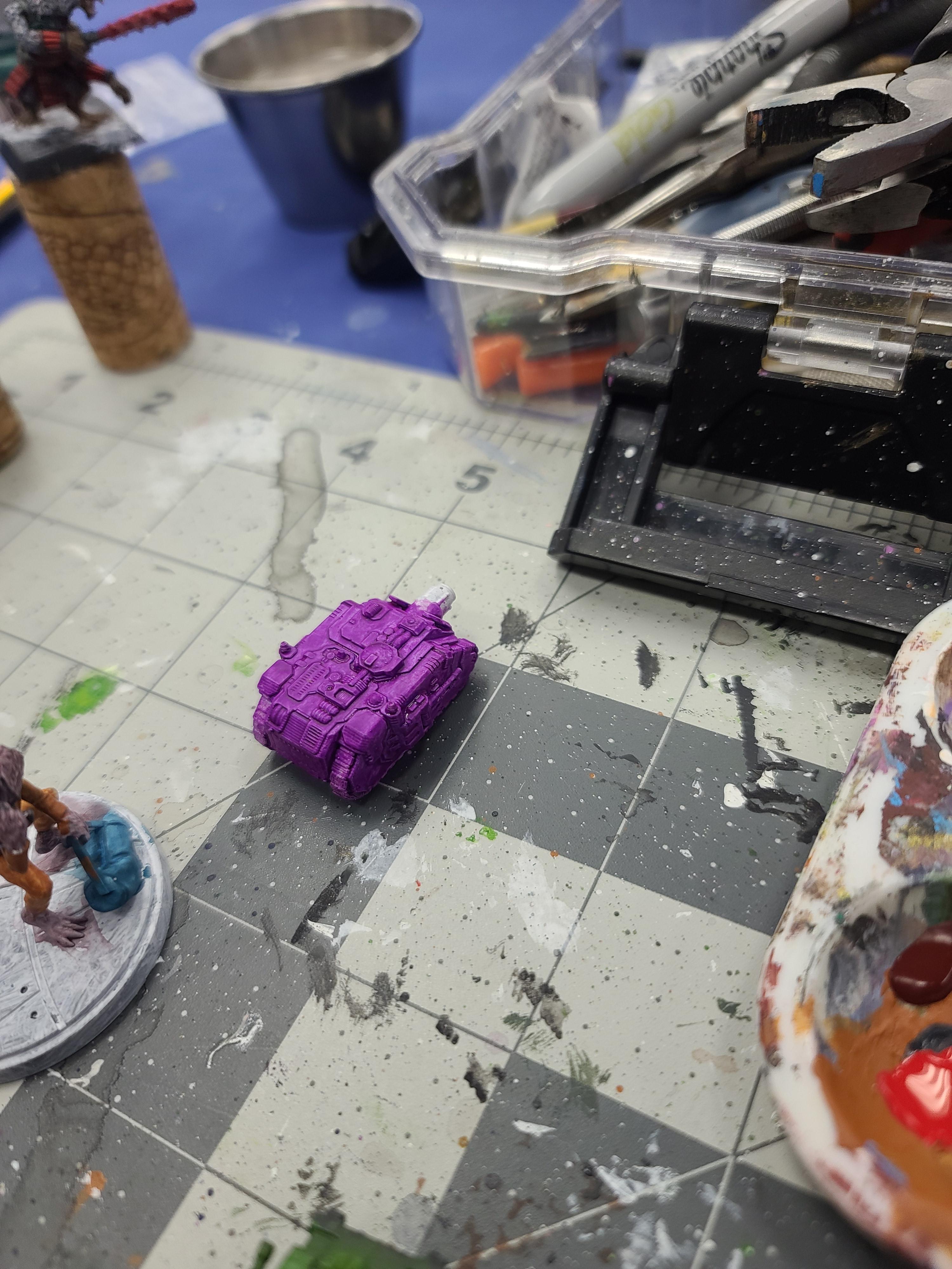 8mm, Metal Oak Castings, Purple, Space Marines, Tank