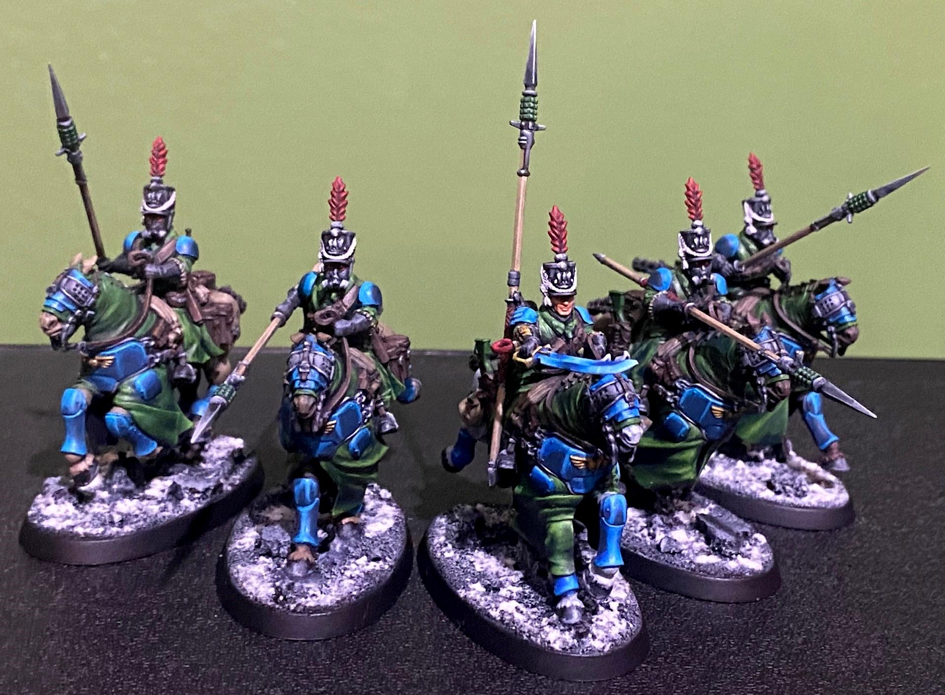 Imperial Guard, Non-Metallic Metal, Rough Riders, Vostroyan Kitbash, Warhammer 40,000