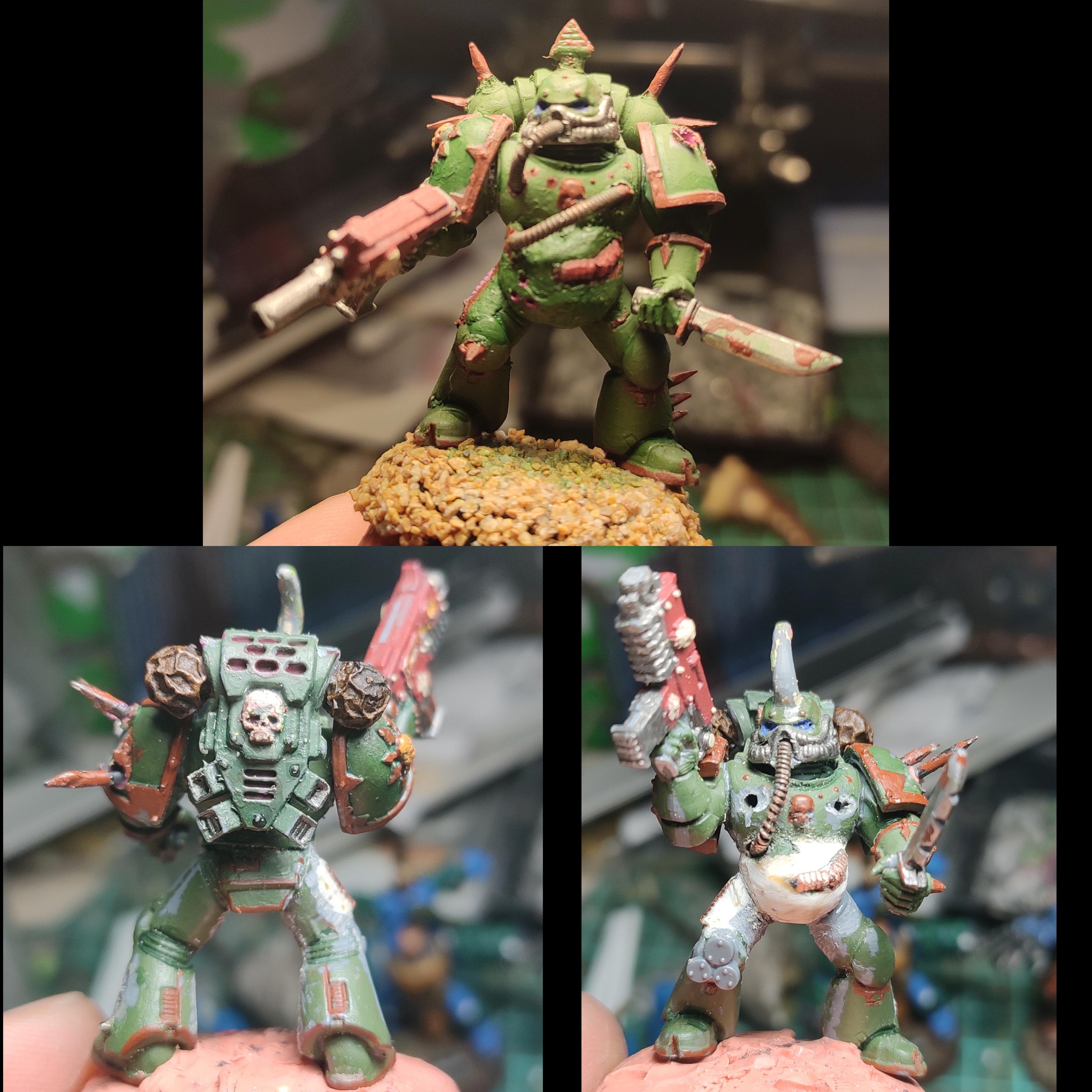 Chaos, Chaos Space Marines, Collage, Conversion, Death Guard, Heresy, Heretic Astartes, Infantry, Kitbash, Plague Marines, Rebuild, Traitor Legions, Warhammer 40,000, Work In Progress