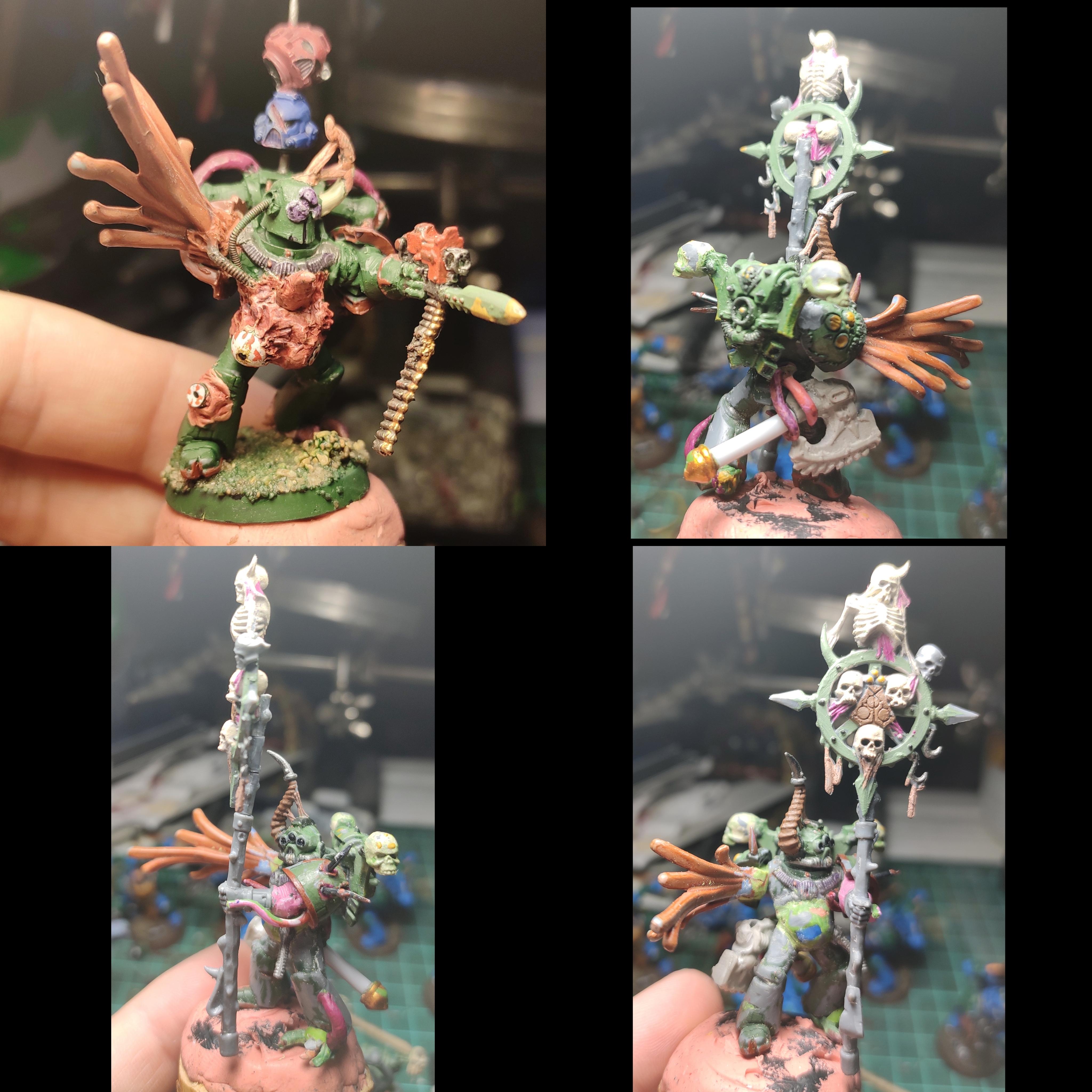 Chaos, Chaos Space Marines, Collage, Conversion, Death Guard, Heresy, Heretic Astartes, Infantry, Kitbash, Plague Marines, Rebuild, Traitor Legions, Warhammer 40,000, Work In Progress
