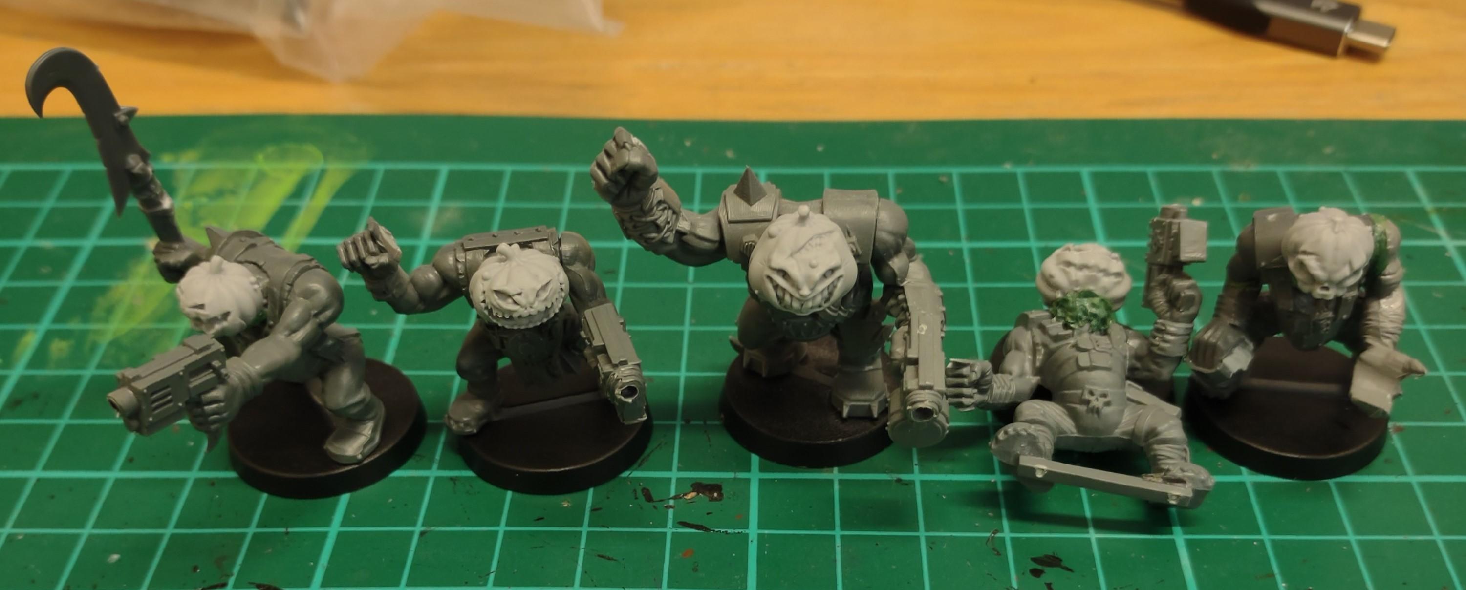 Halloween, Heads, Orks, Pumpkin