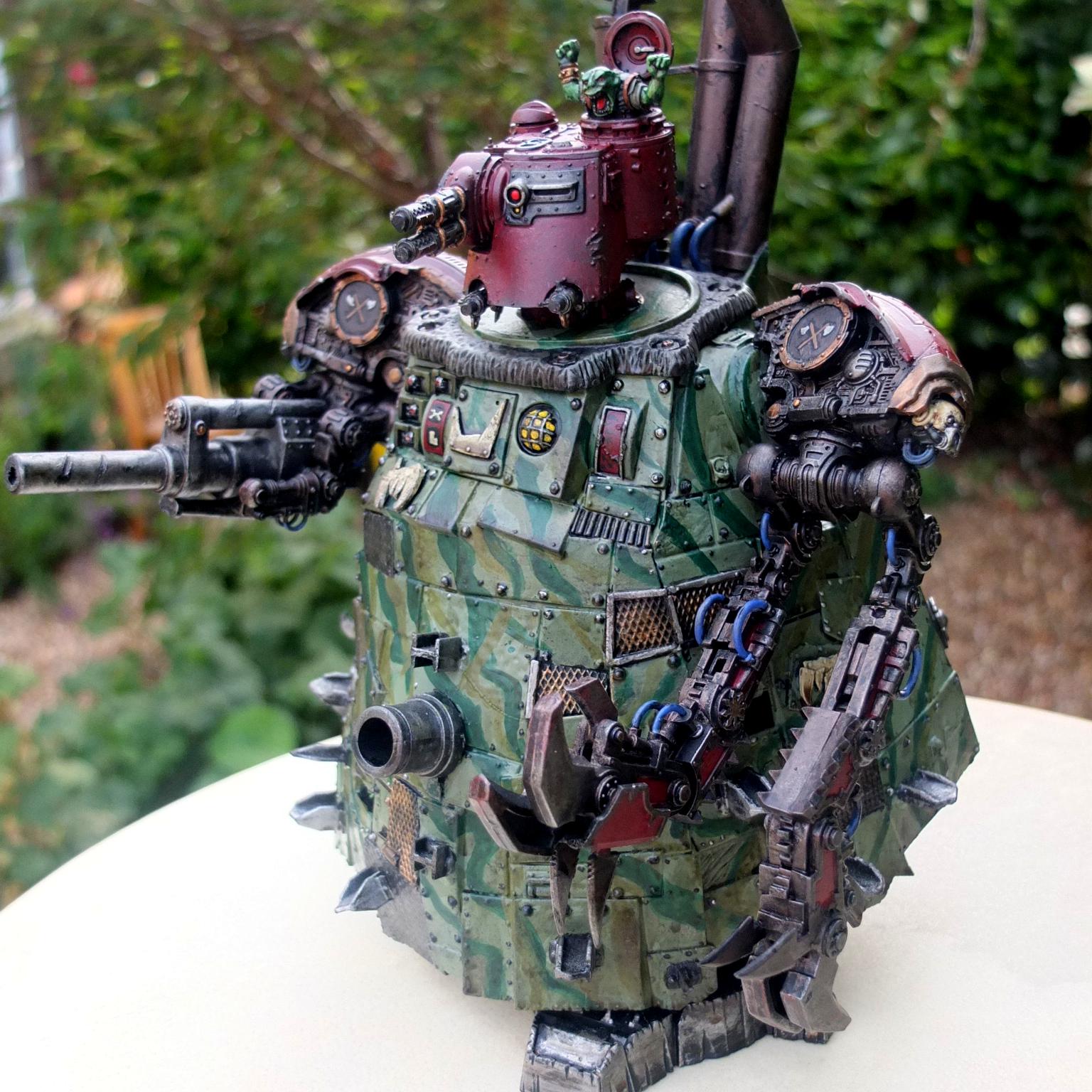 Blood Axe, Conversion, Looted, Orks, Stompa