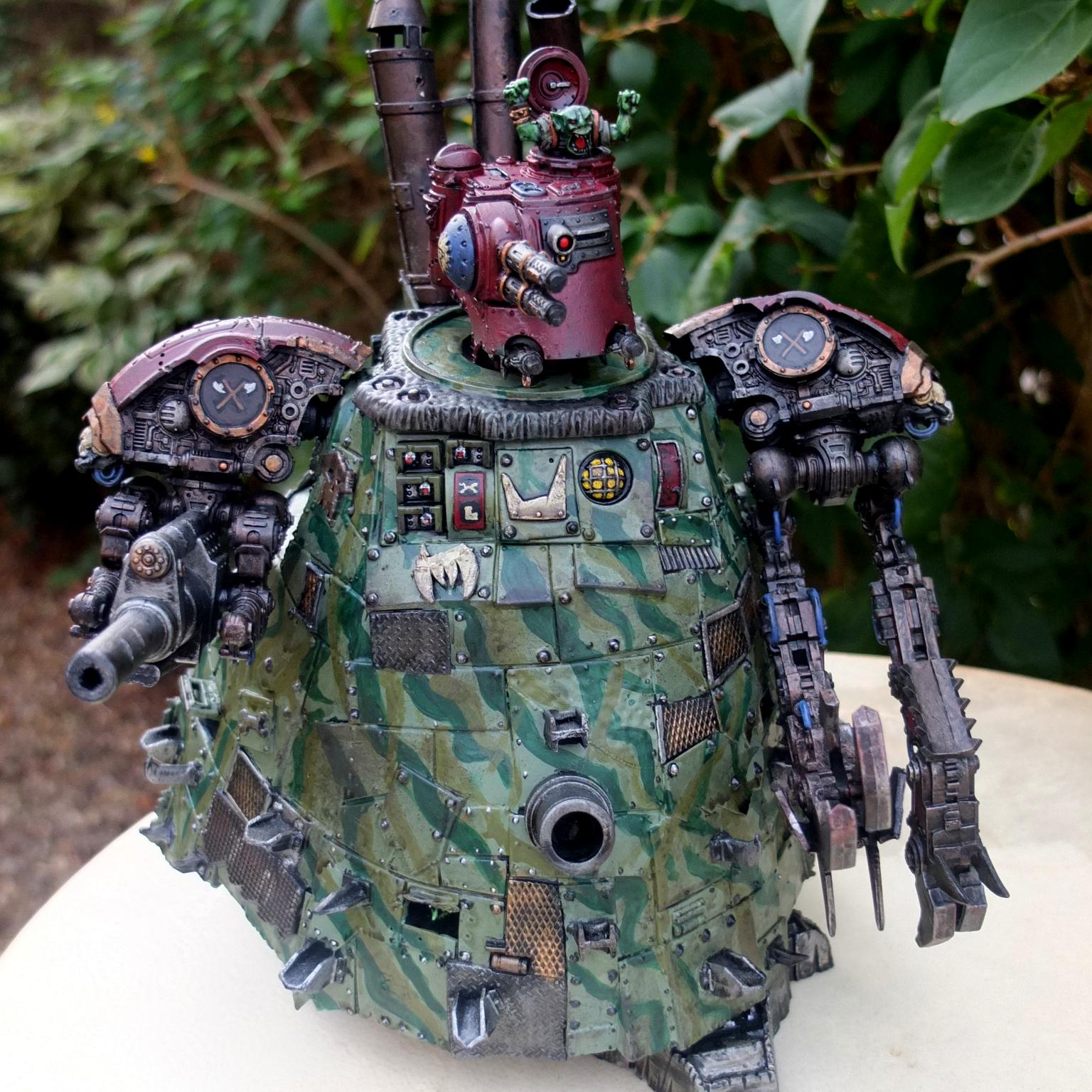 Blood Axe, Conversion, Looted, Orks, Stompa