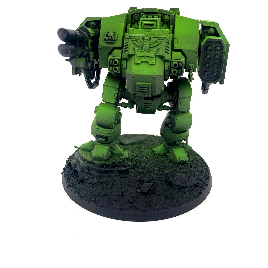 Airbrush, Balistus Dreadnought, Green, Leviathan, Sons Of Medusa, Space Marines