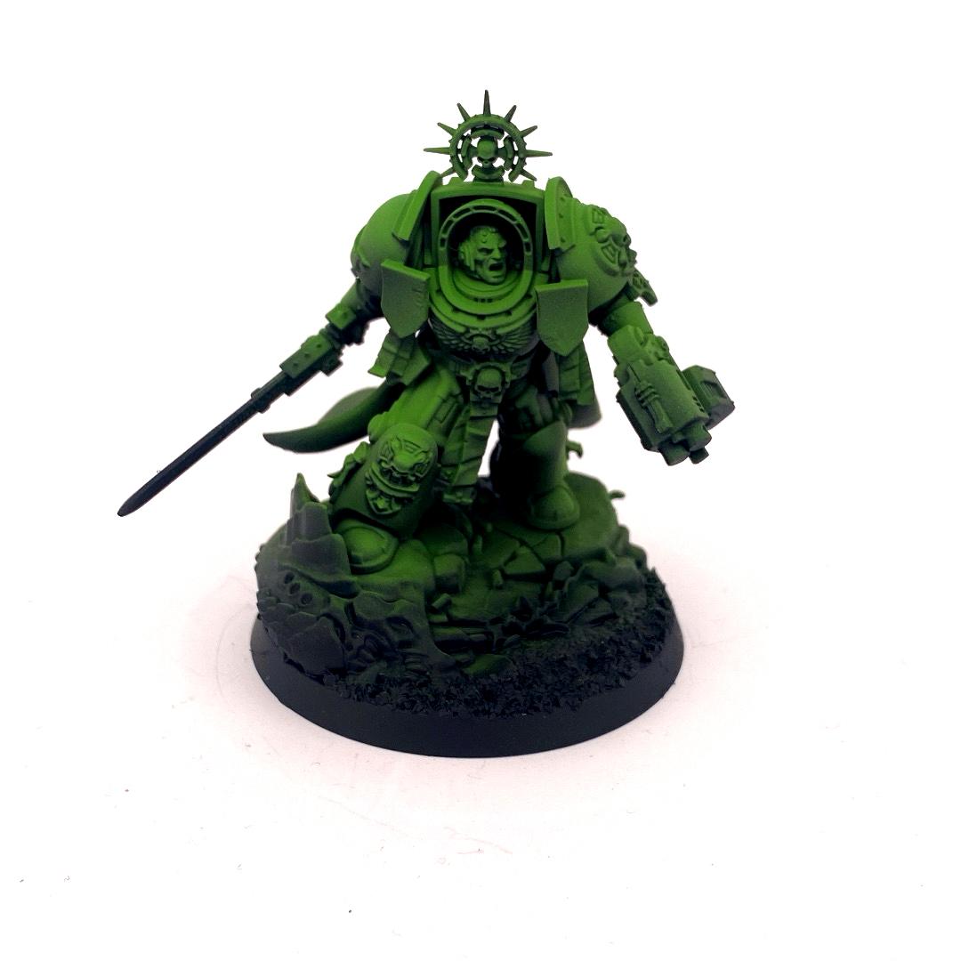 Airbrush, Captain, Green, Leviathan, Sons Of Medusa, Space Marines