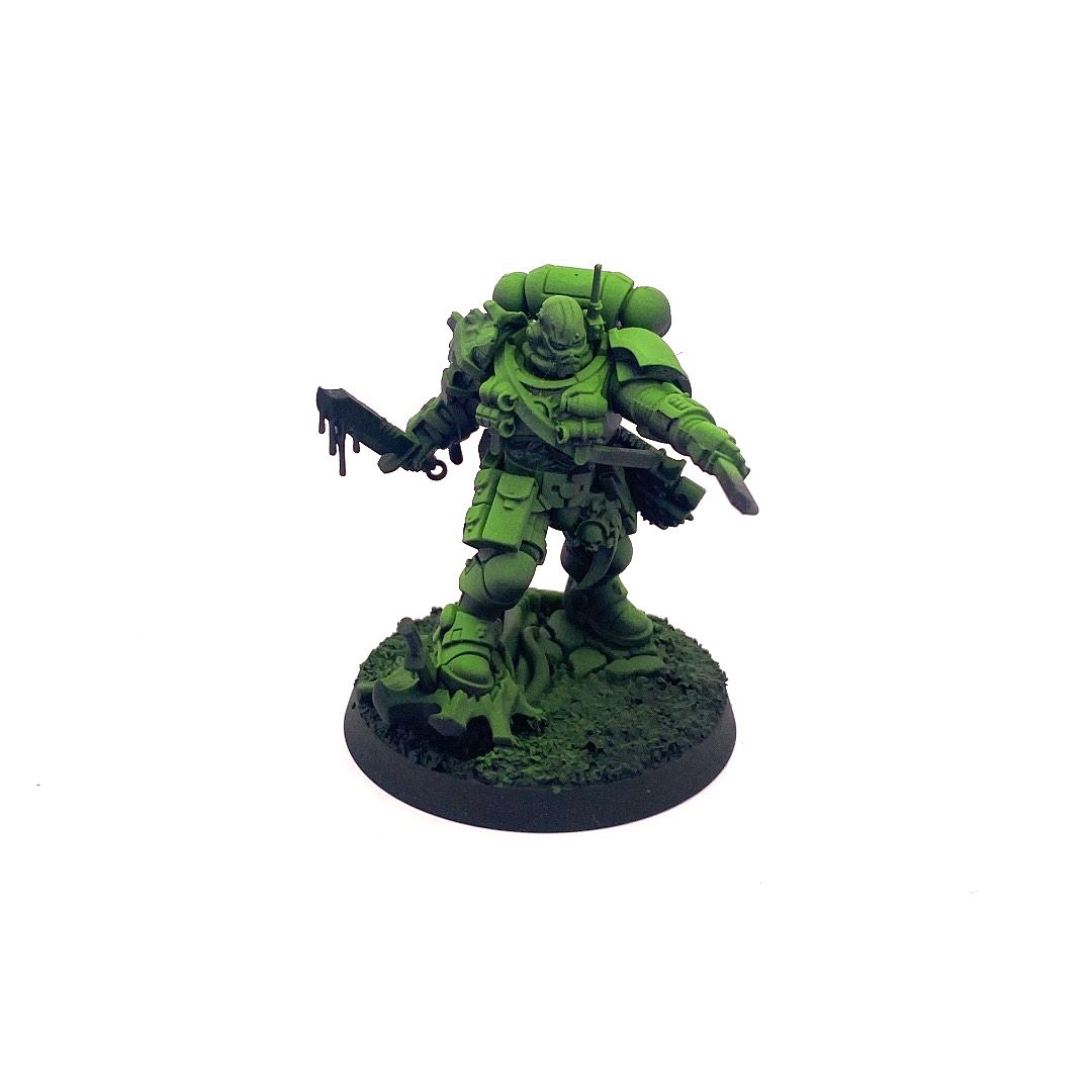 Airbrush, Green, Leviathan, Lieutenant, Sons Of Medusa, Space Marines