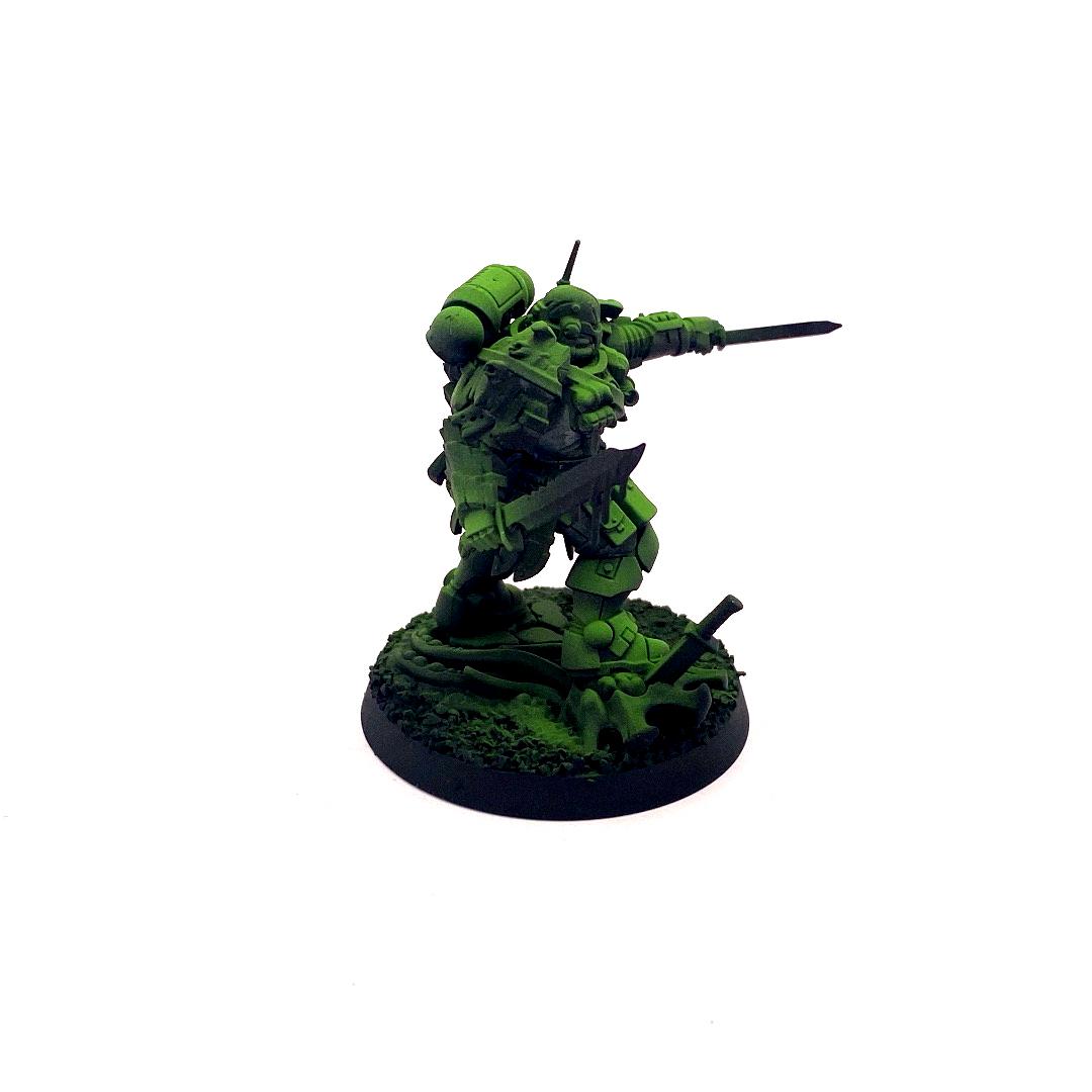 Airbrush, Green, Leviathan, Lieutenant, Sons Of Medusa, Space Marines