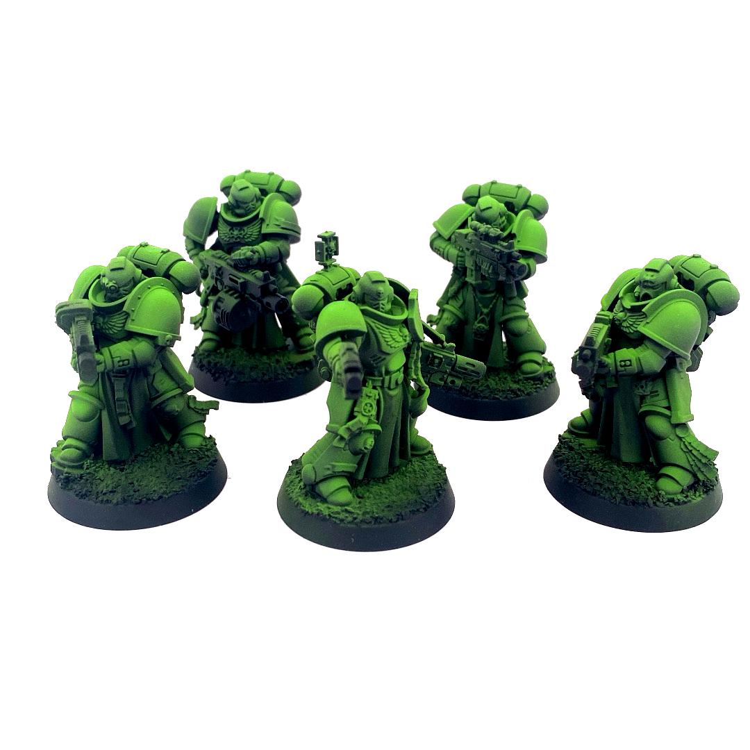 Airbrush, Green, Leviathan, Sons Of Medusa, Space Marines, Sterngaurd Veterans